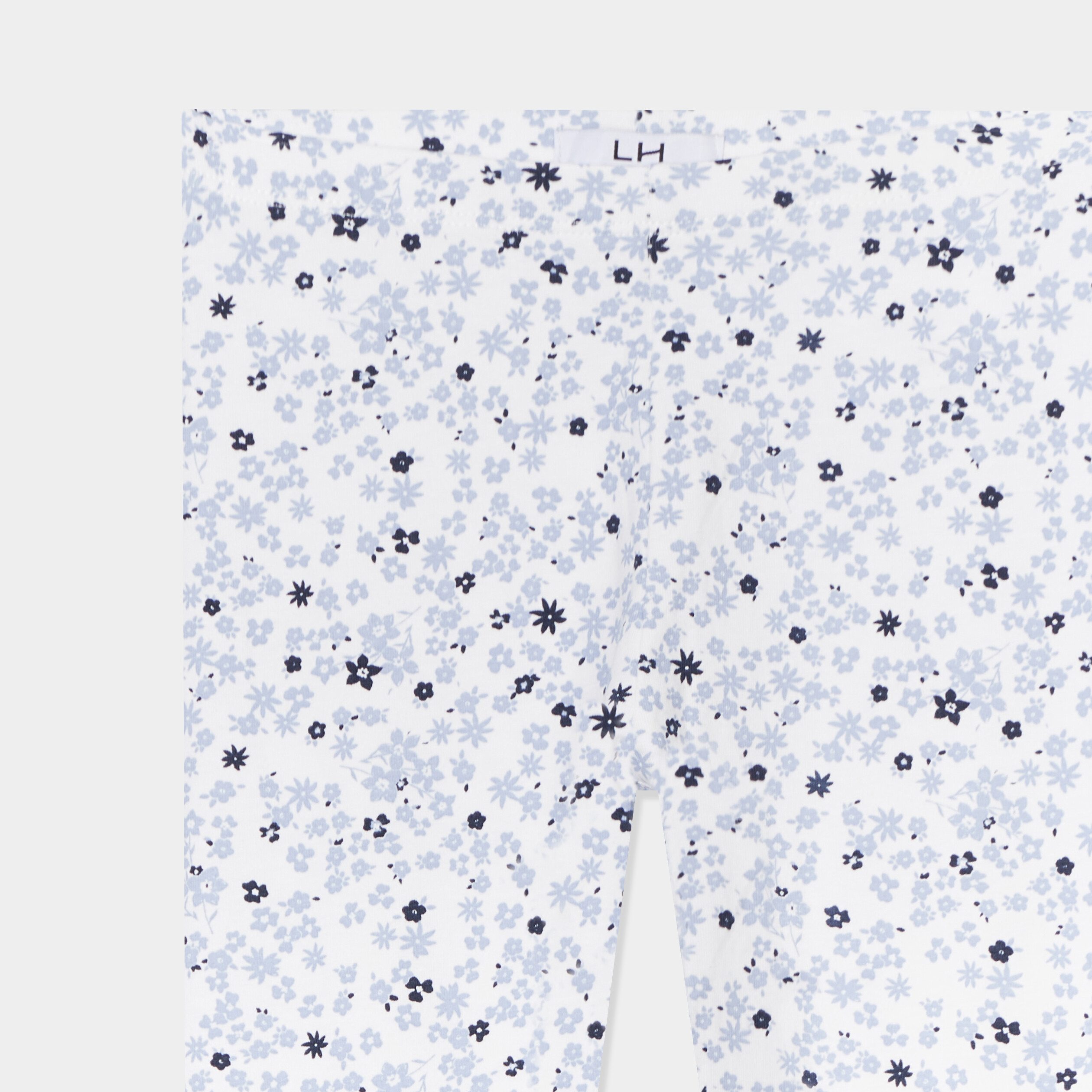 legging long elastique coton blanc fille Legging long élastiqué coton blanc fille