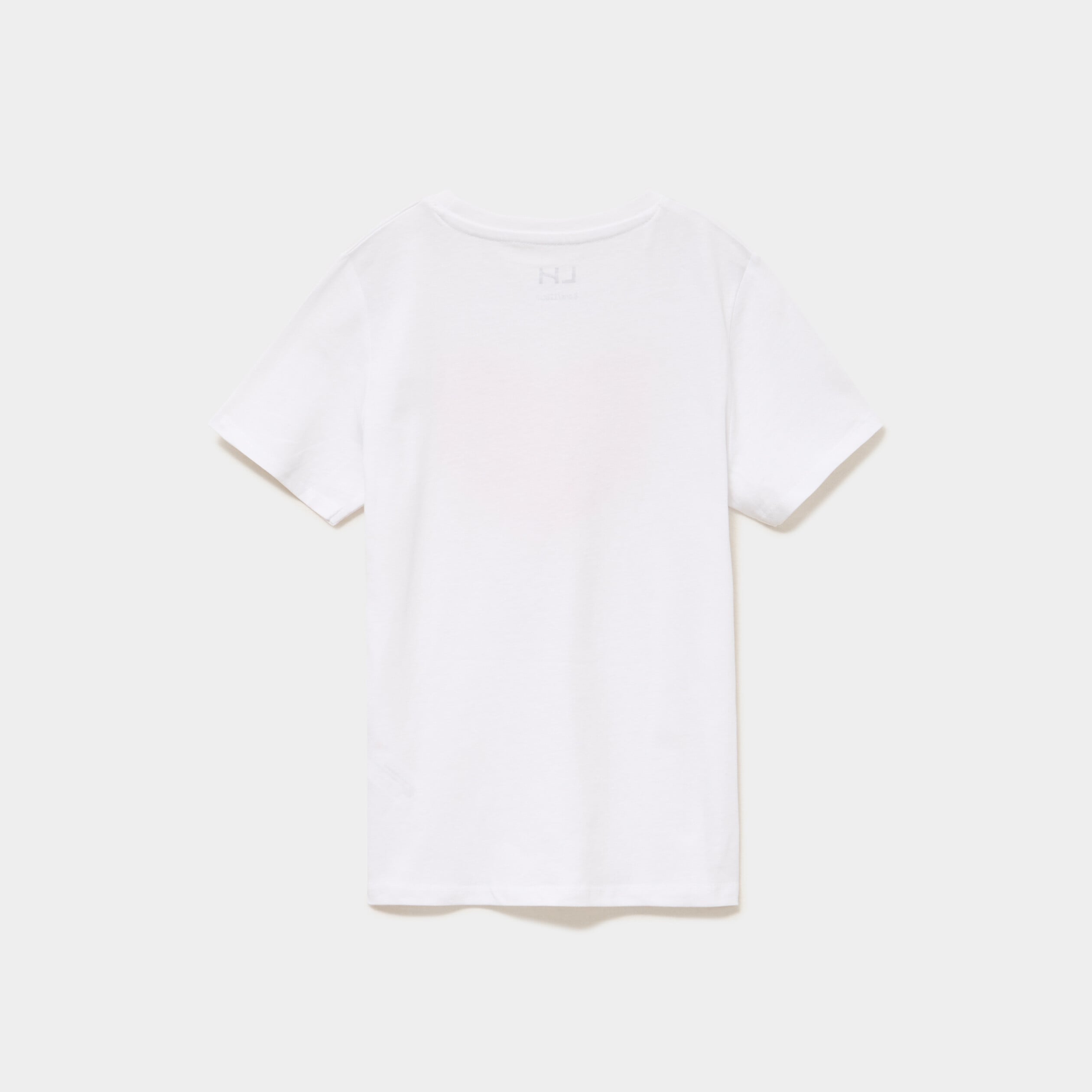 T-shirt manches courtes coton blanc gar&ccedil;on