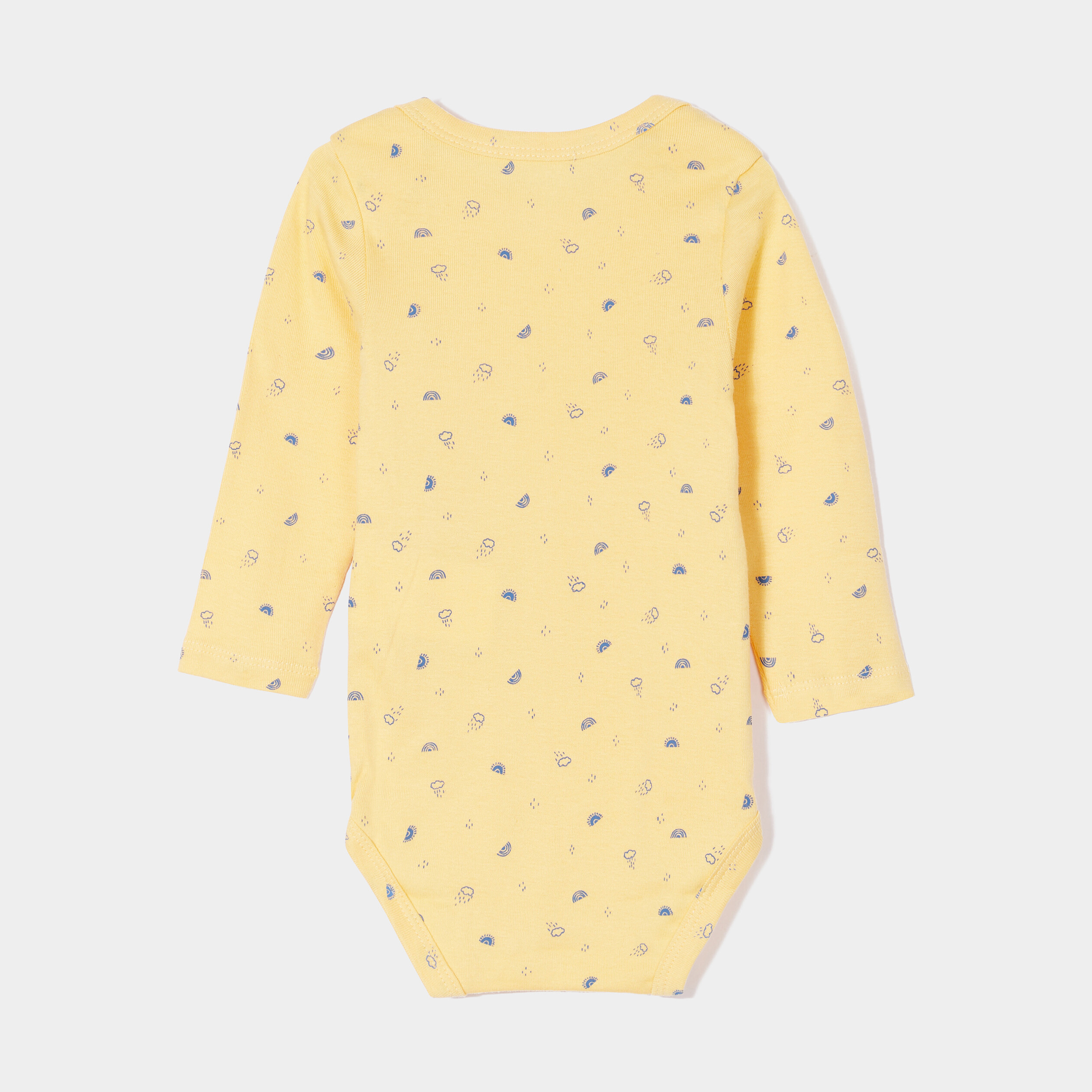 lot 3 bodies manches longues en coton bleu ciel bebeg Lot 3 bodies manches longues en coton bleu ciel bébé garçon