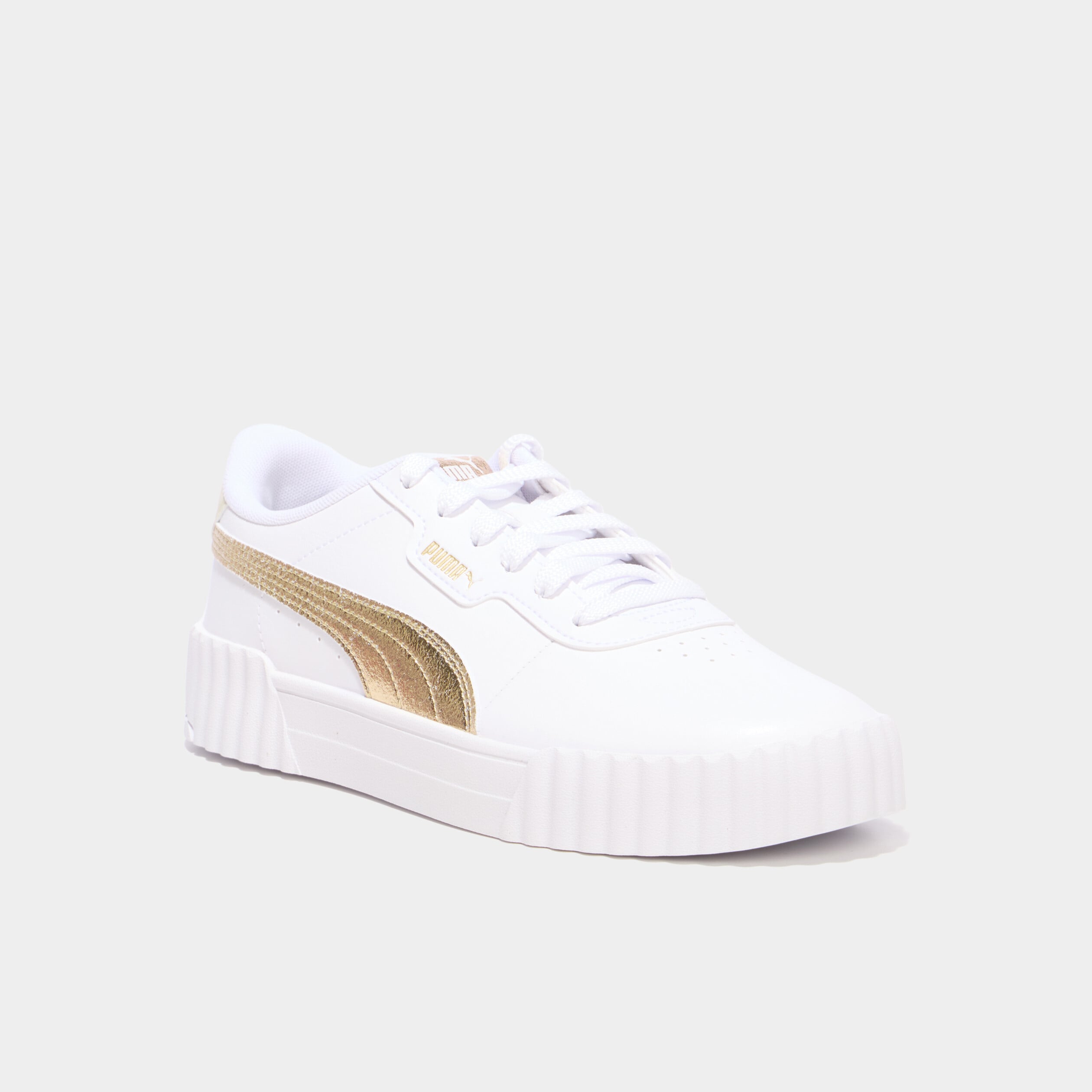 Tennis basses &agrave; lacets Carina 3.0 Puma jaune or femme