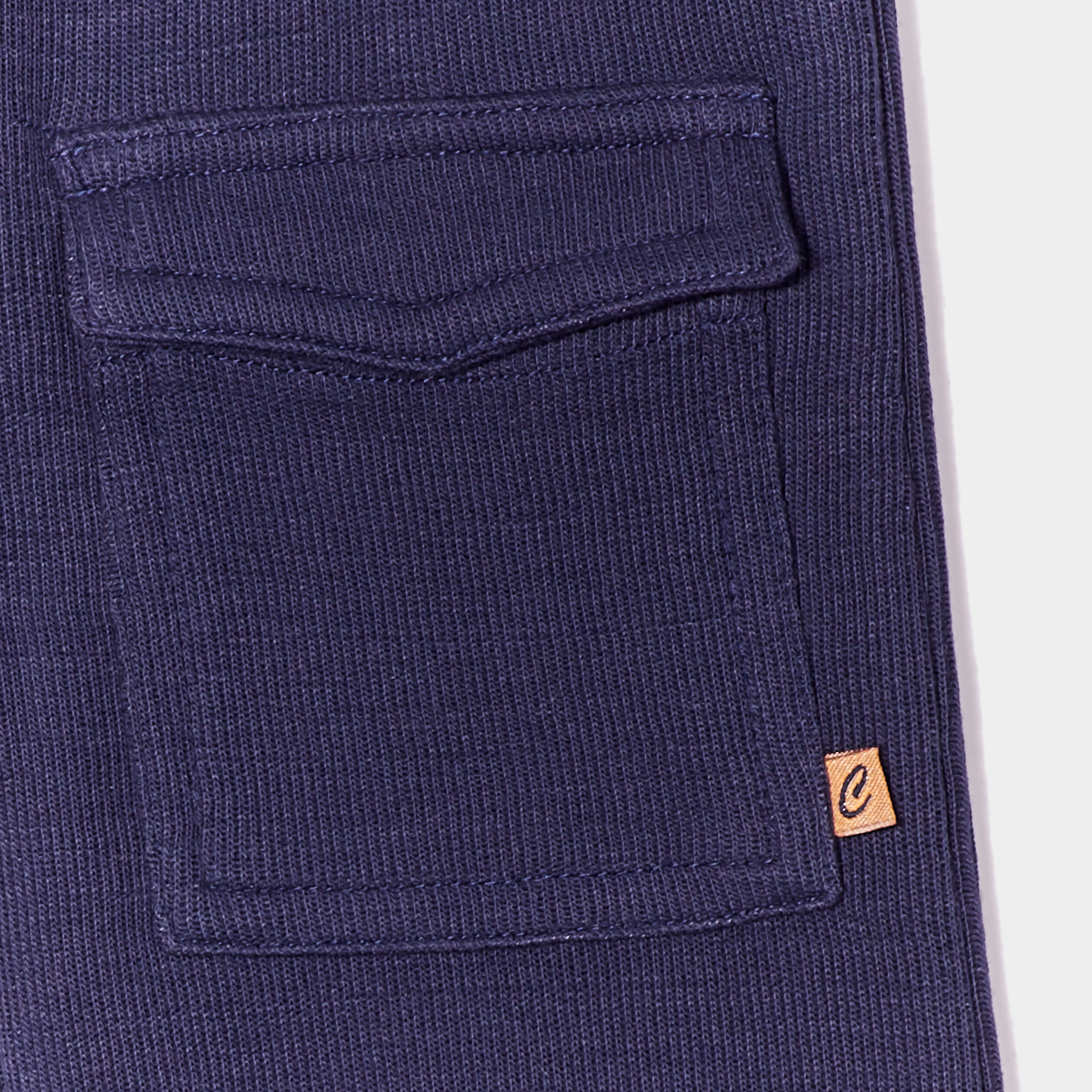 pantalon jegging taille elastiquee bleu marine bebeg Pantalon jegging taille élastiquée bleu marine bébé garçon