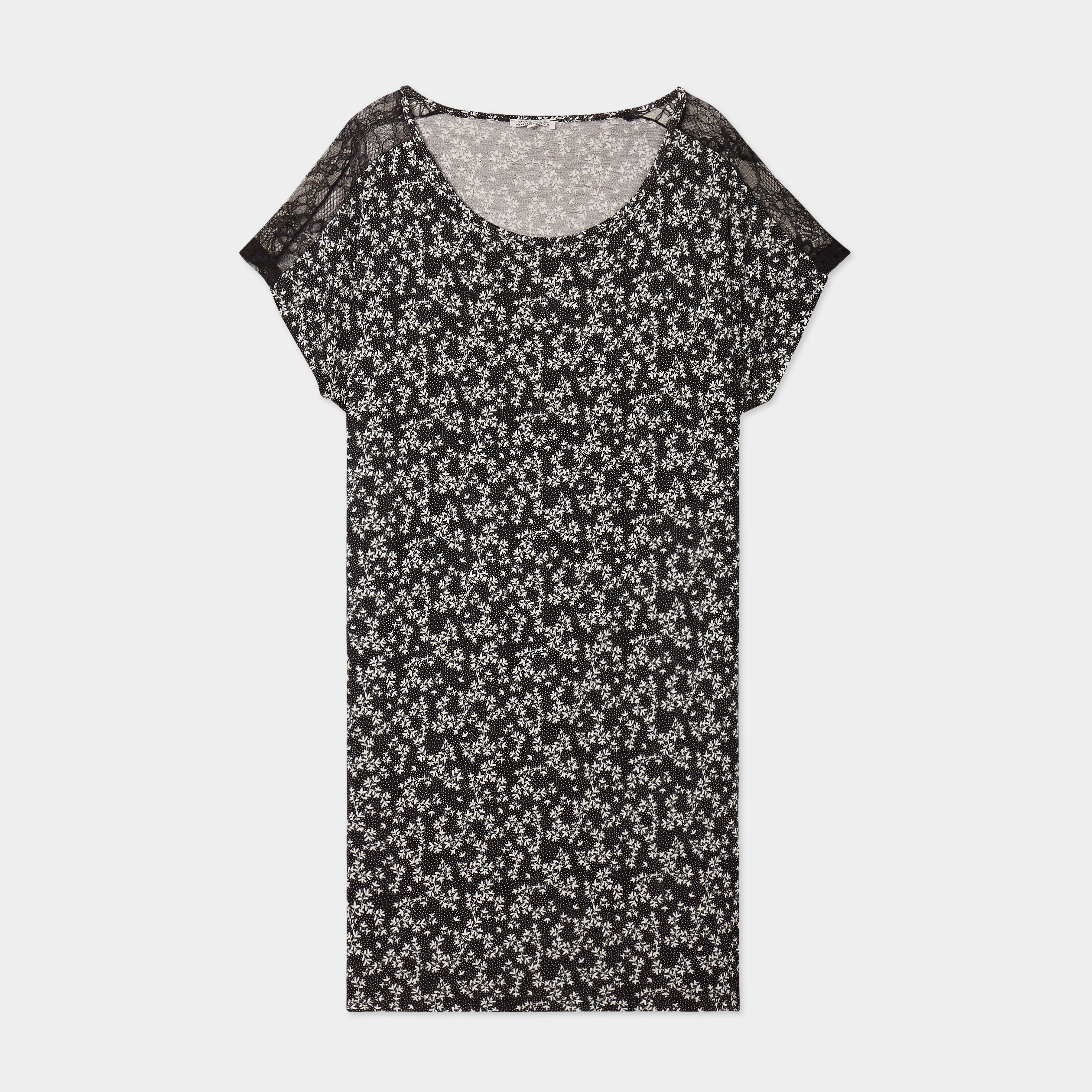 chemise de nuit manches courtes noir femmegt Chemise de nuit manches courtes noir femme grande taille