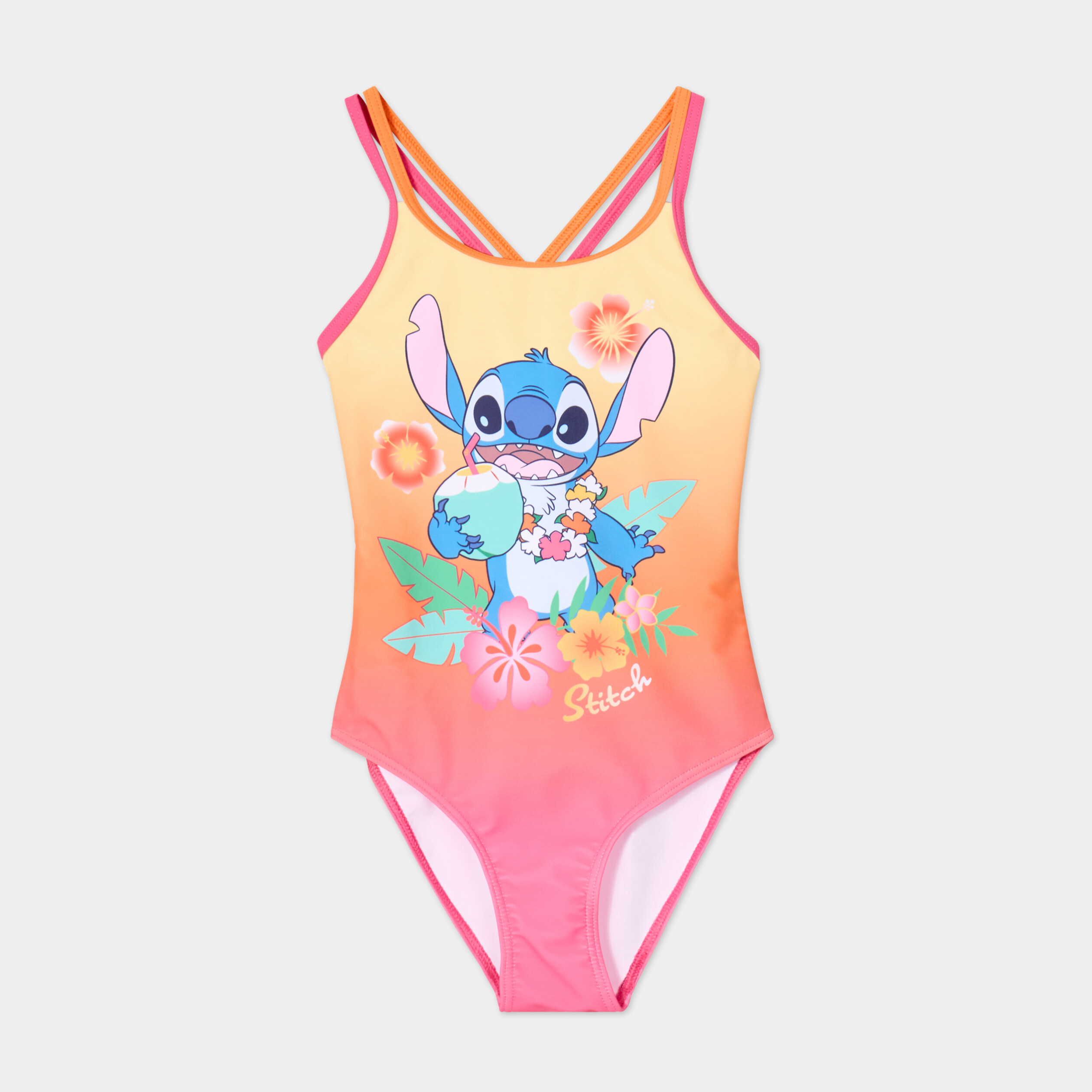 Maillot De Bain 2 Pièces Fille Lilo Et Stitch - 88% Polyester 12% Elasthanne - Motif Caricature