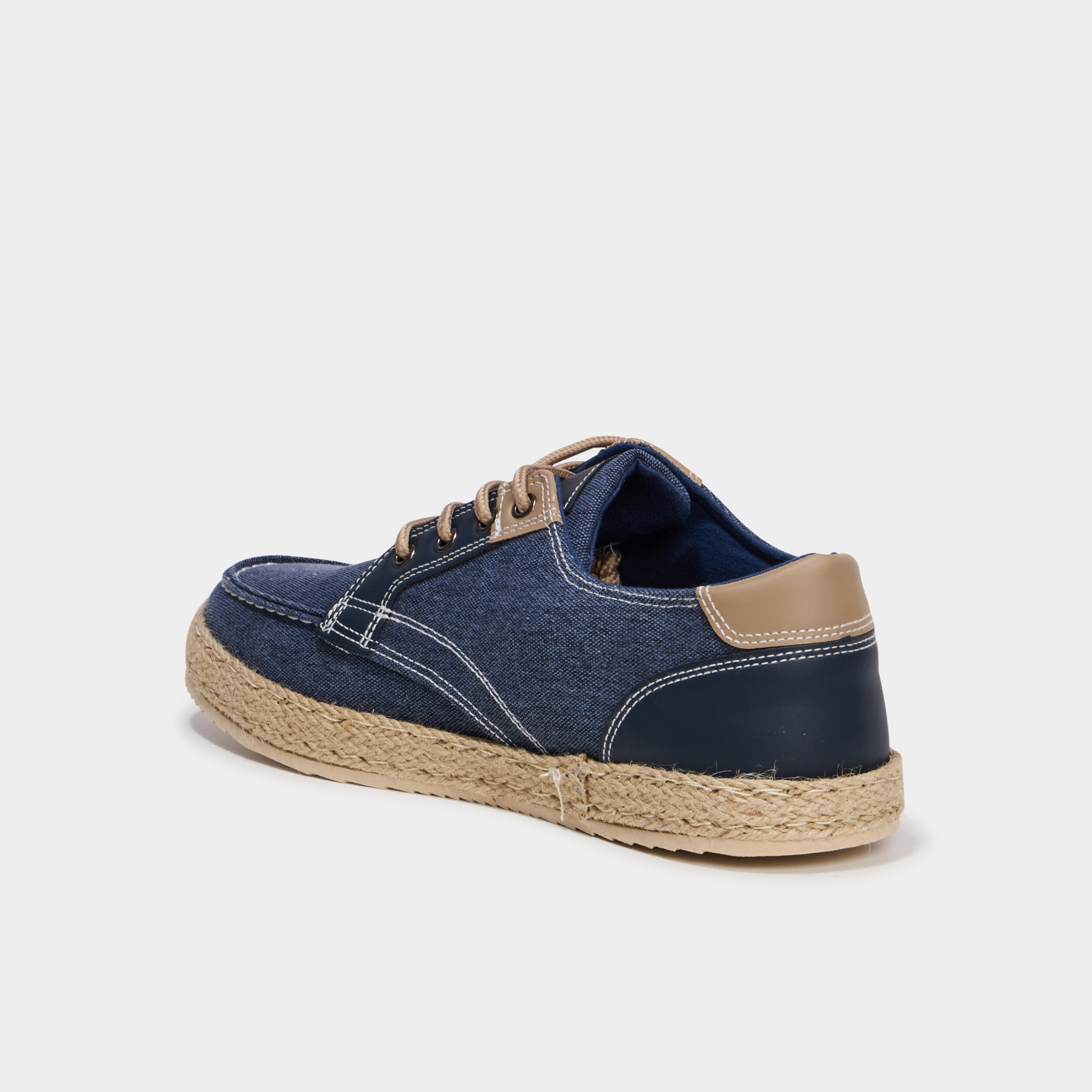 Chaussures bateau en jeans bleu homme