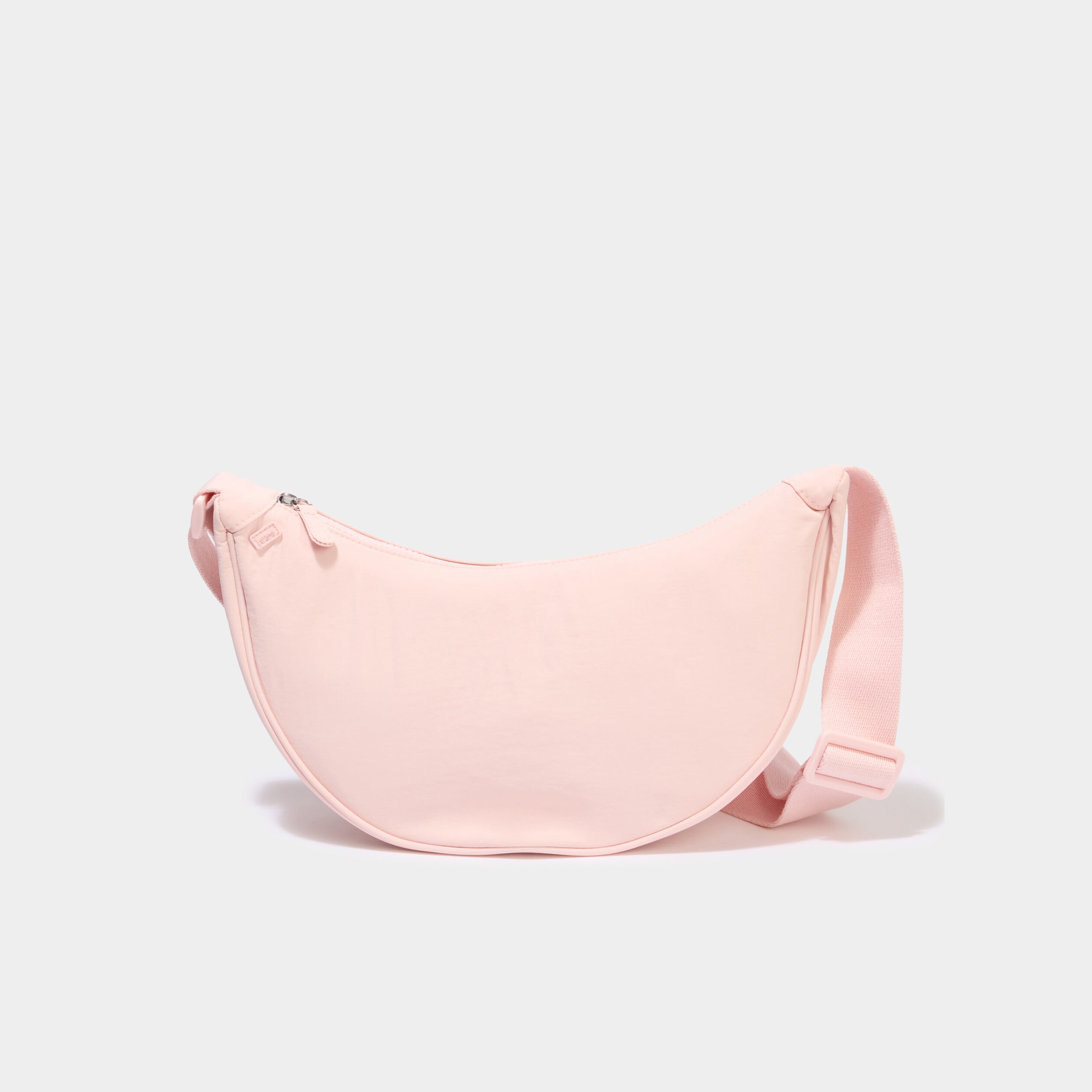 Sac banane en bandouli&egrave;re rose pastel femme
