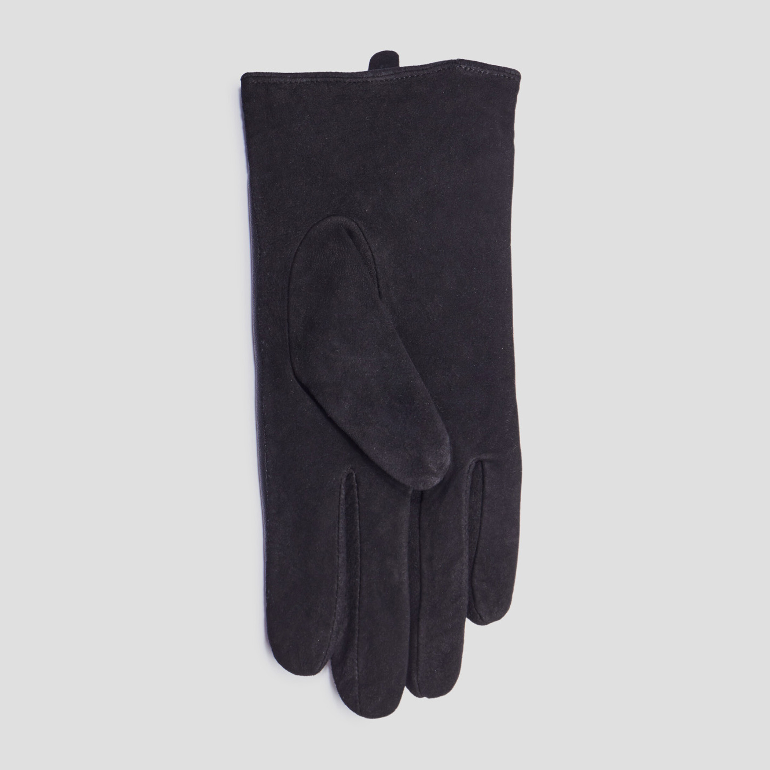 Gants en cuir noir femme