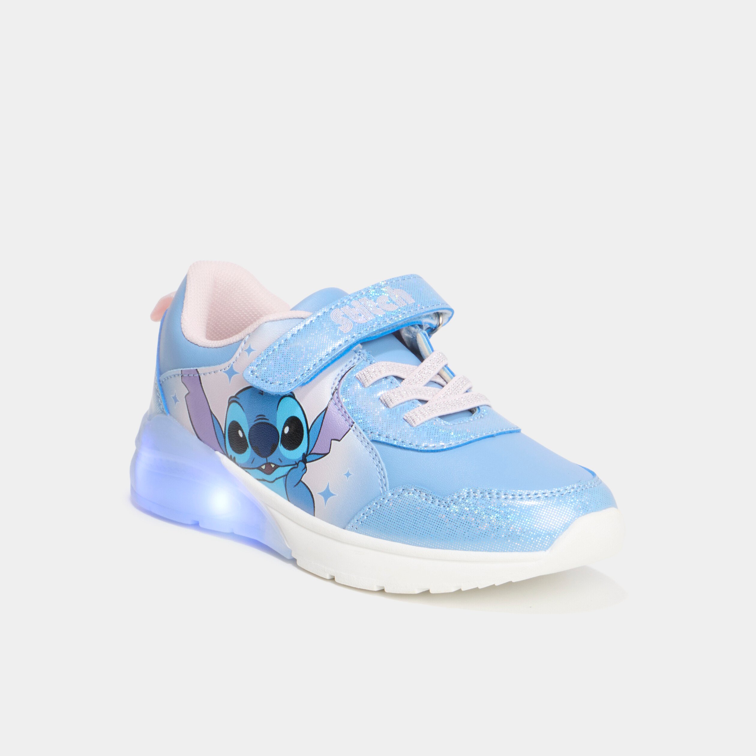 baskets running lumineuses stitch bleu fille Baskets running lumineuses Stitch bleu fille