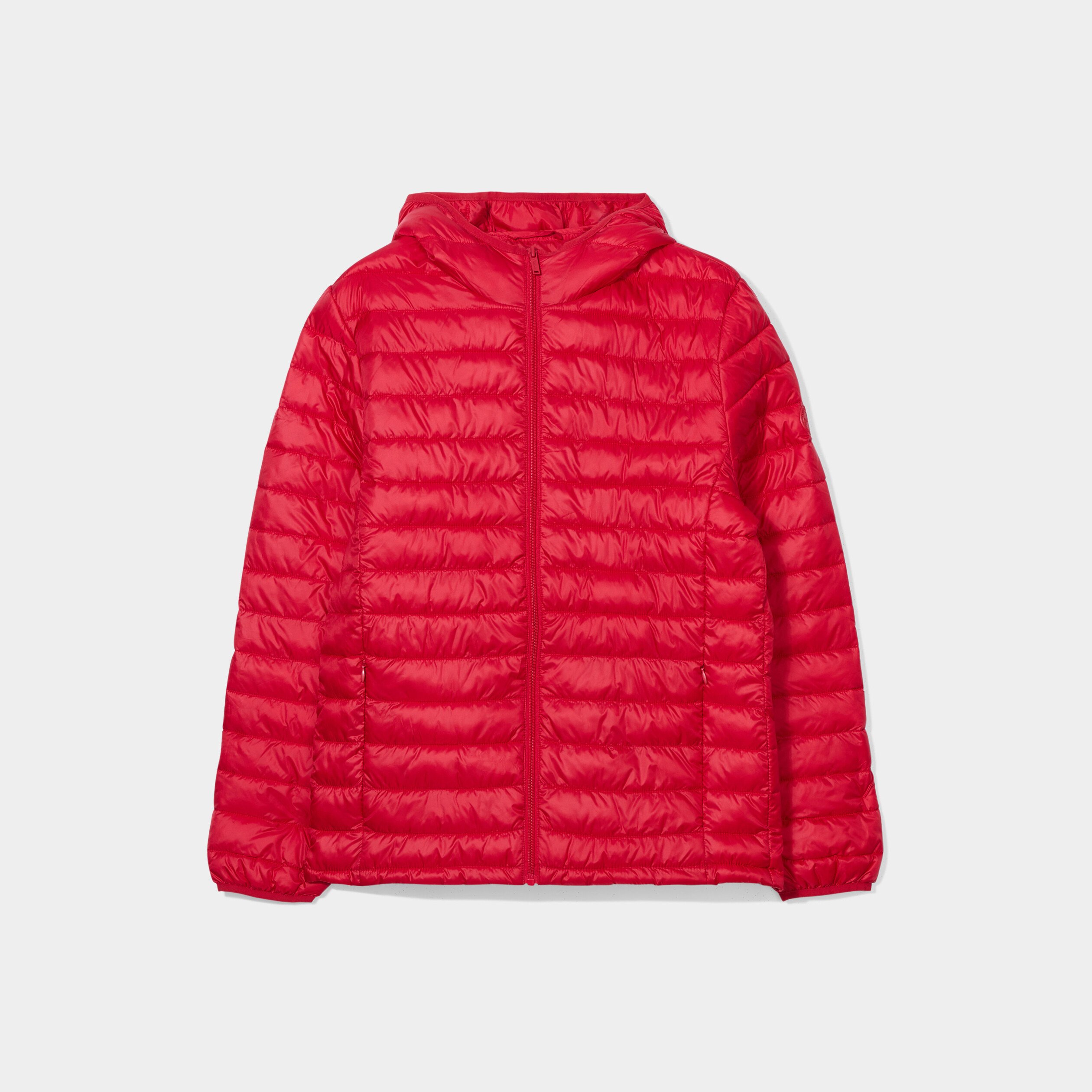 doudoune legere deperlante a capuche rouge homme Doudoune légère déperlante à capuche rouge homme