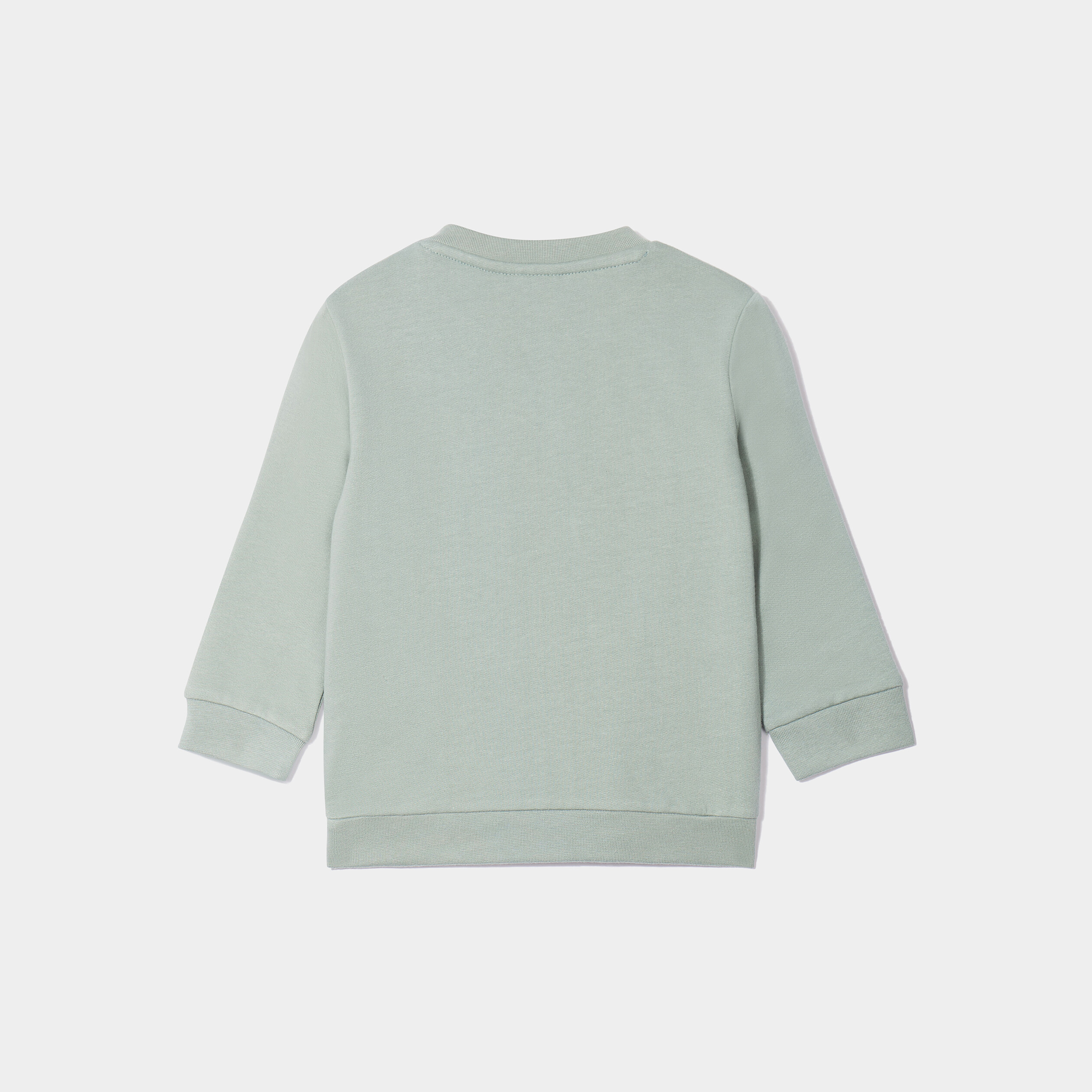 Sweat coton Monsieur Madame Mr Costaud vert bébé garçon