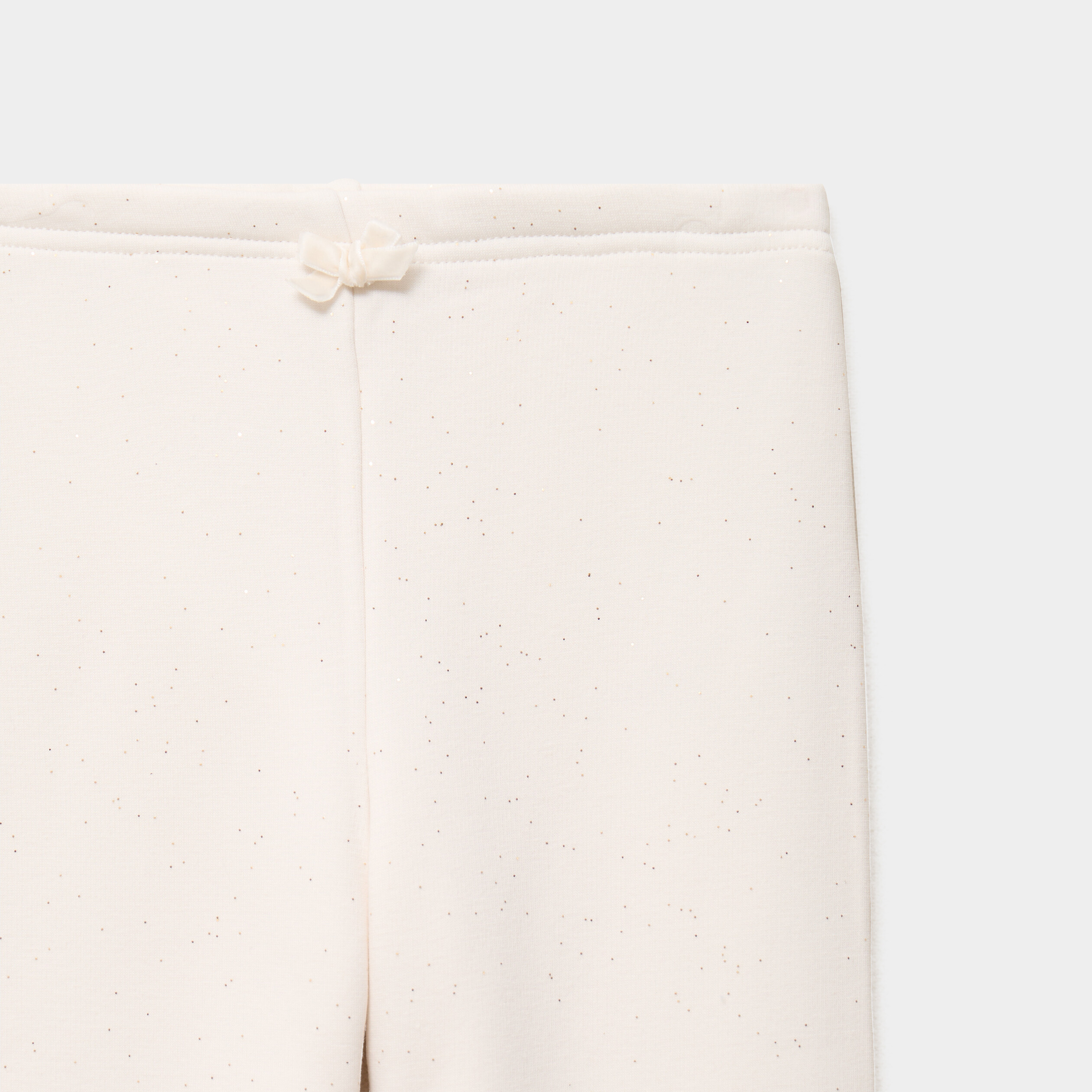 Legging doubl&eacute; chaud beige fille