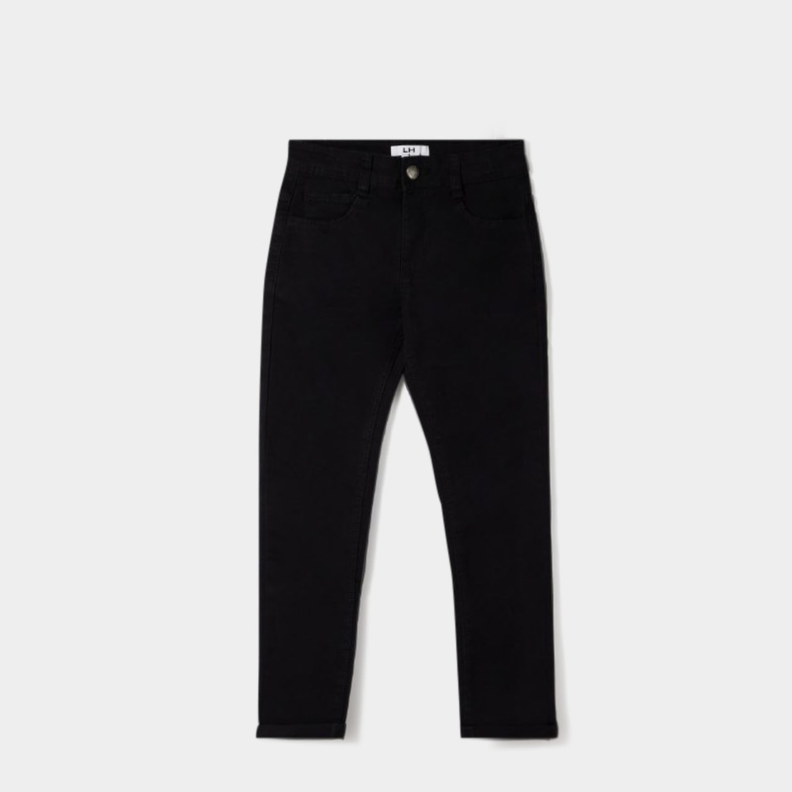 Pantalon regular avec poches noir gar&ccedil;on