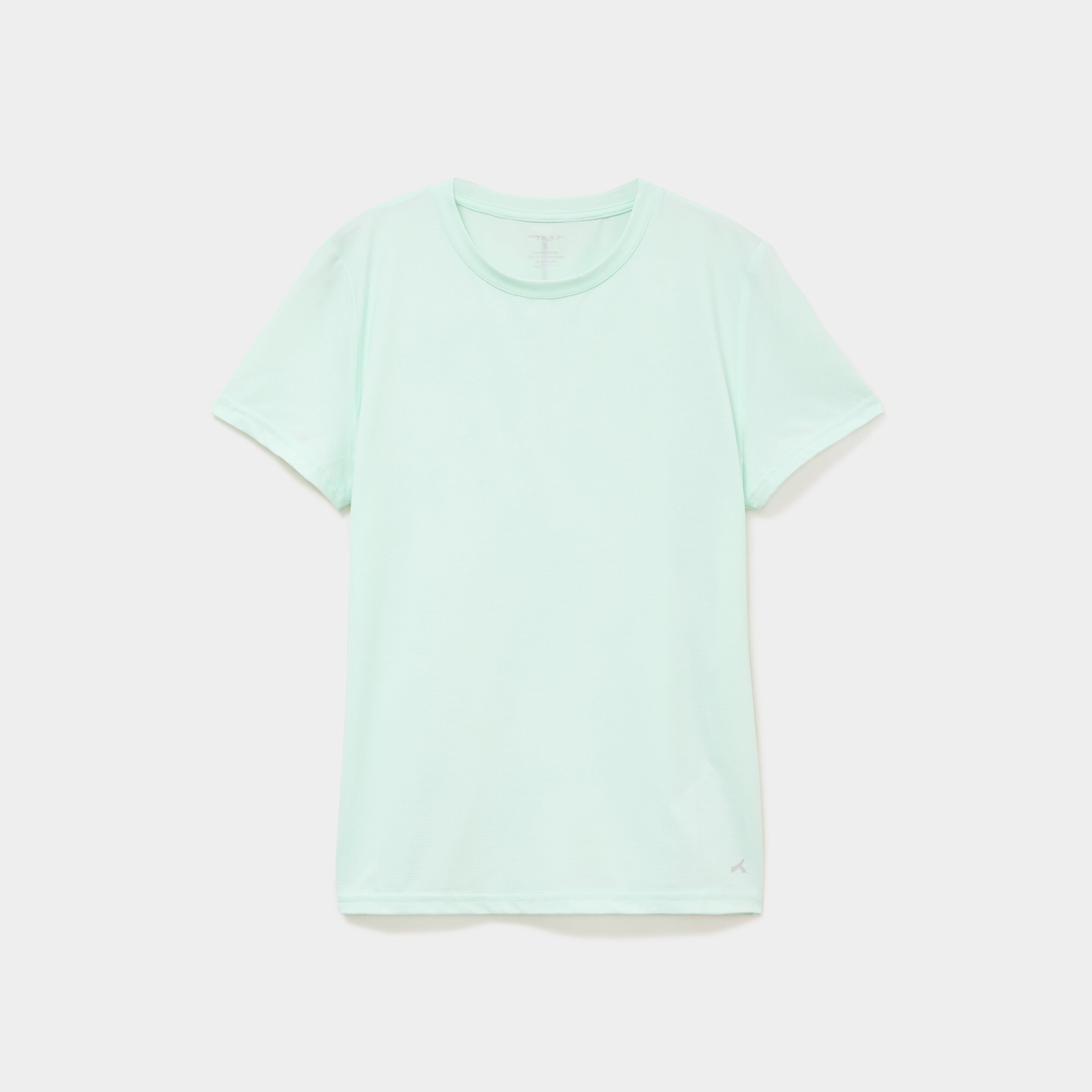 T-shirt de sport droit manches courtes bleu turquoise femme