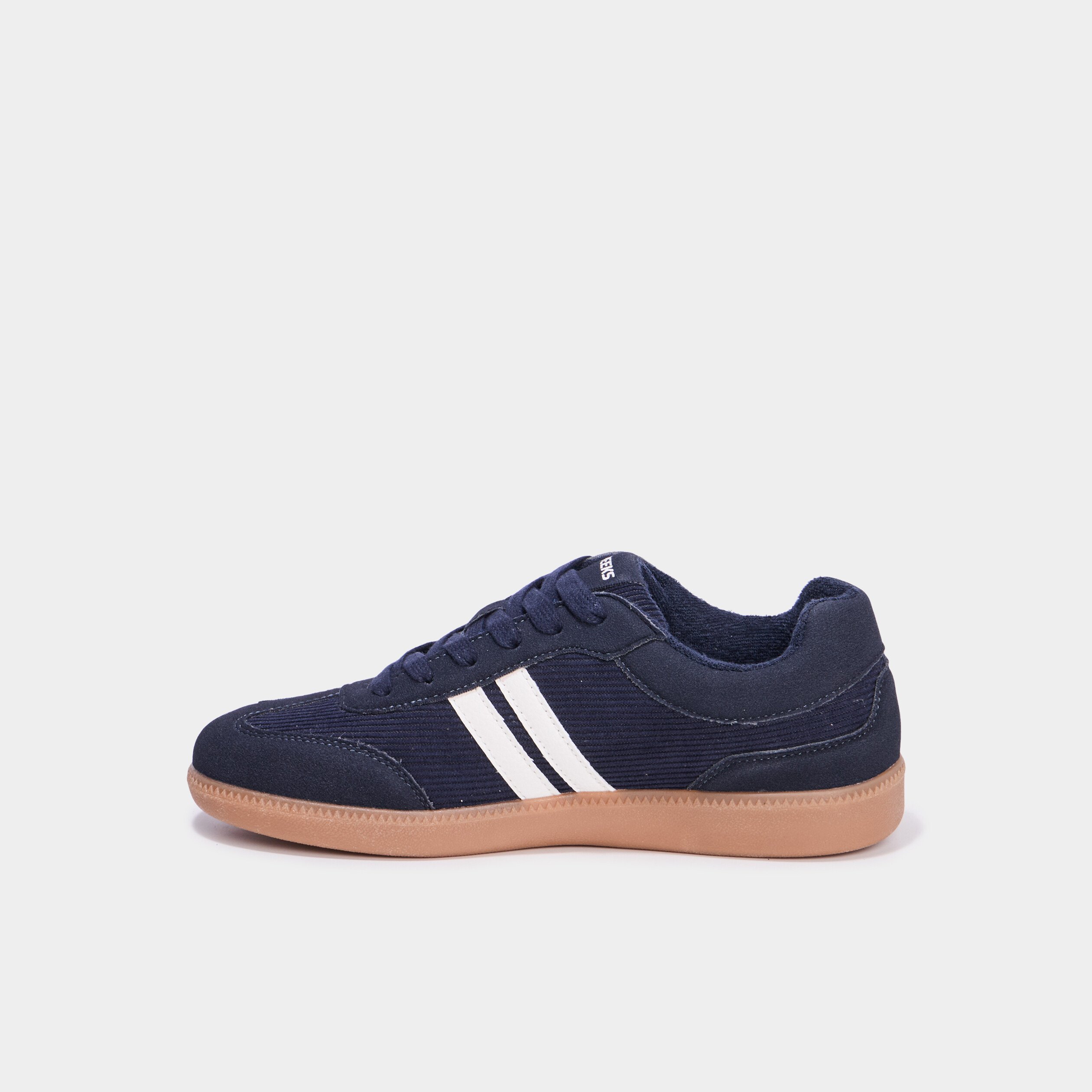 tennis basses plates a lacets bleu marine femme Tennis basses plates à lacets bleu marine femme