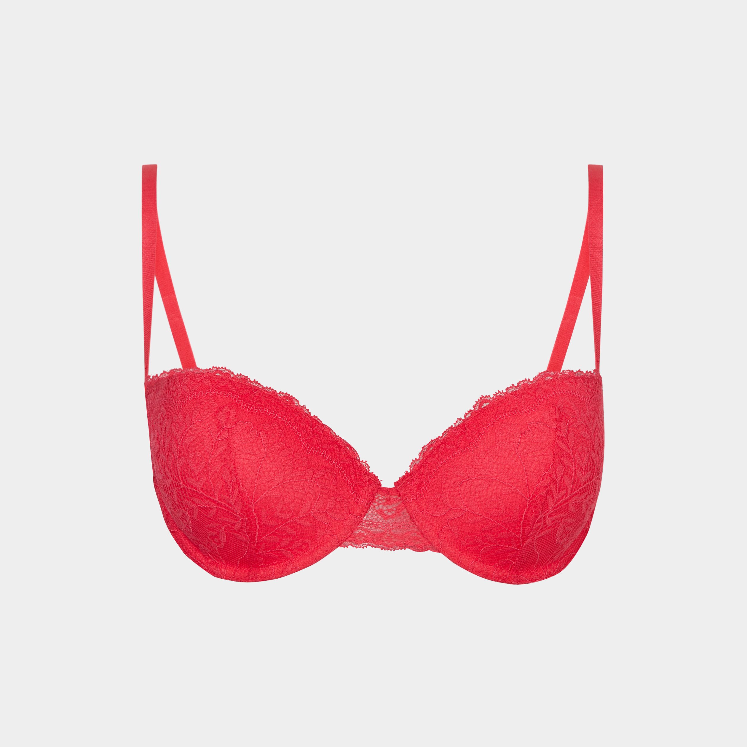 soutien gorge push up micro dentelle rose framboise femme Soutien-gorge push up micro dentelle rose framboise femme