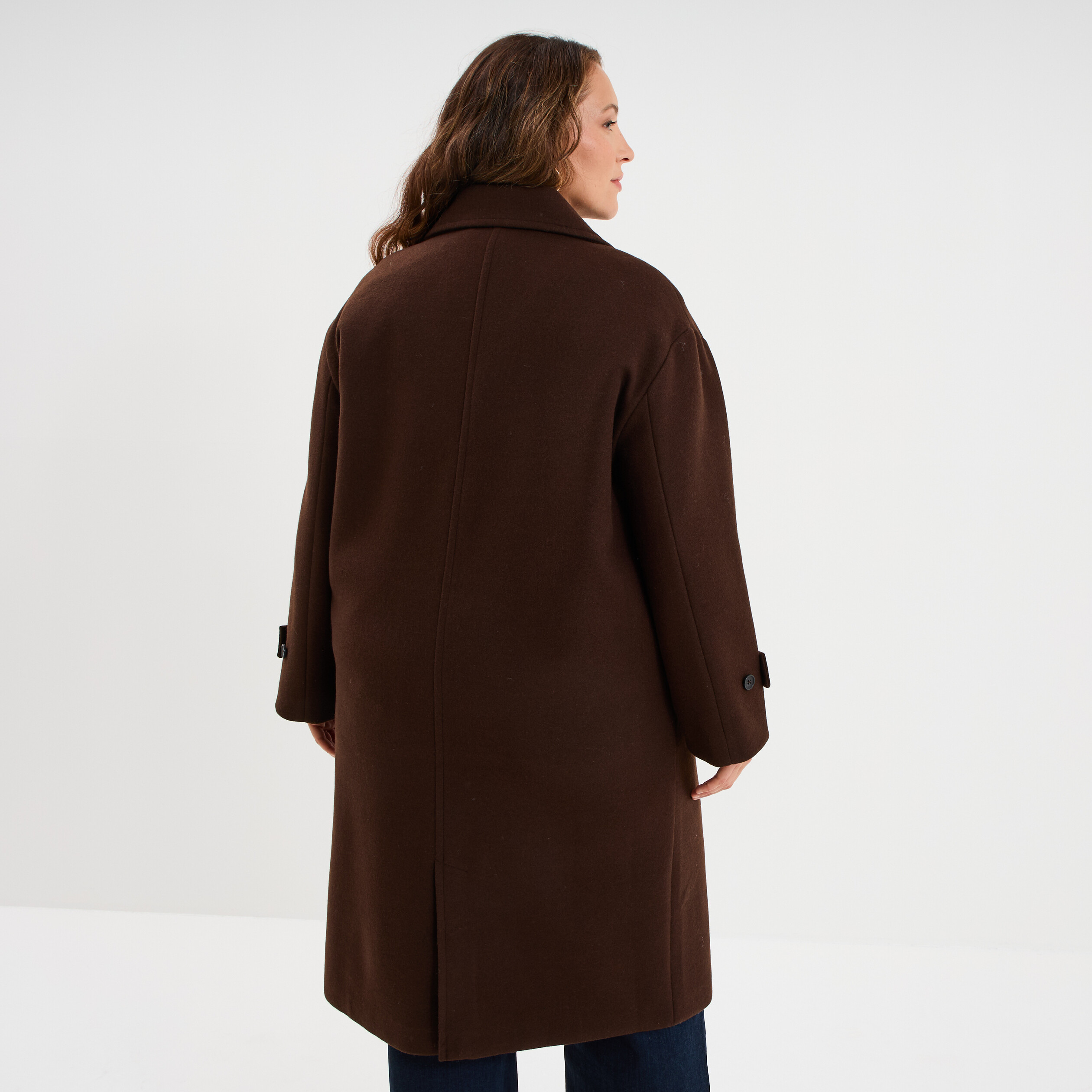 Manteau Double Boutonnage Loft - Taille S, Couleur Tan (marron Clair)