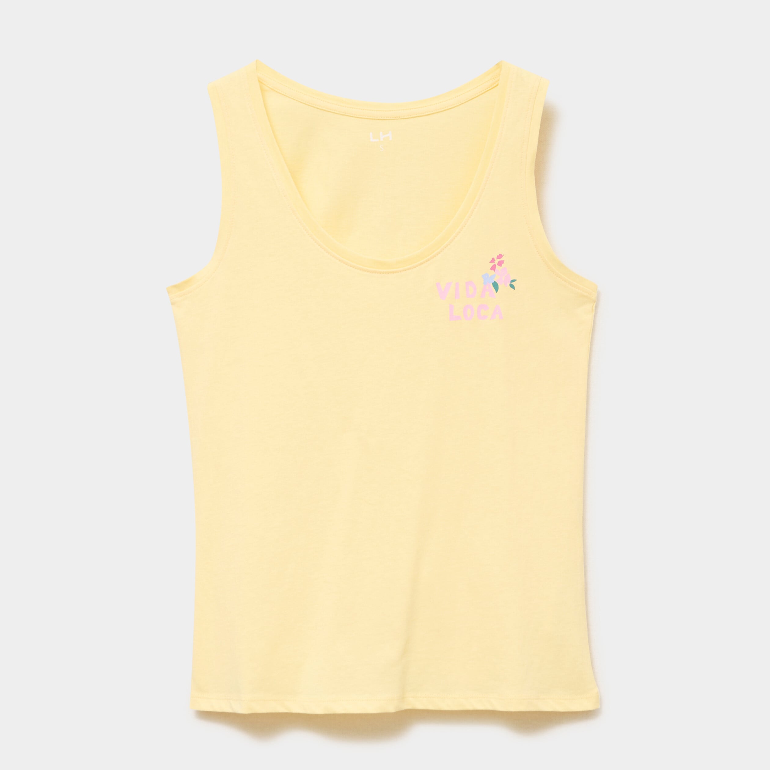 D&eacute;bardeur droit coton jaune clair femme