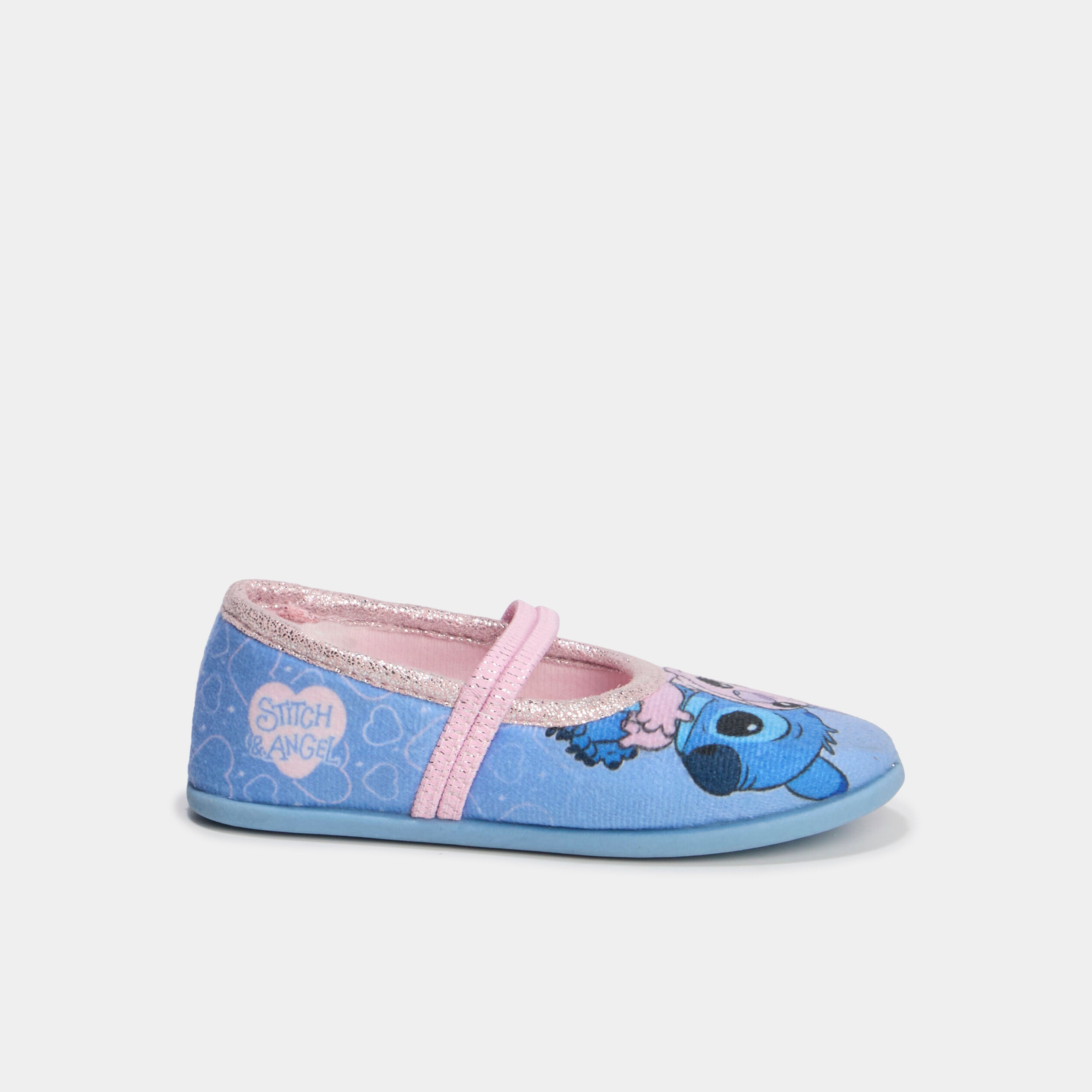 Chaussons ballerines Stitch bleu fille