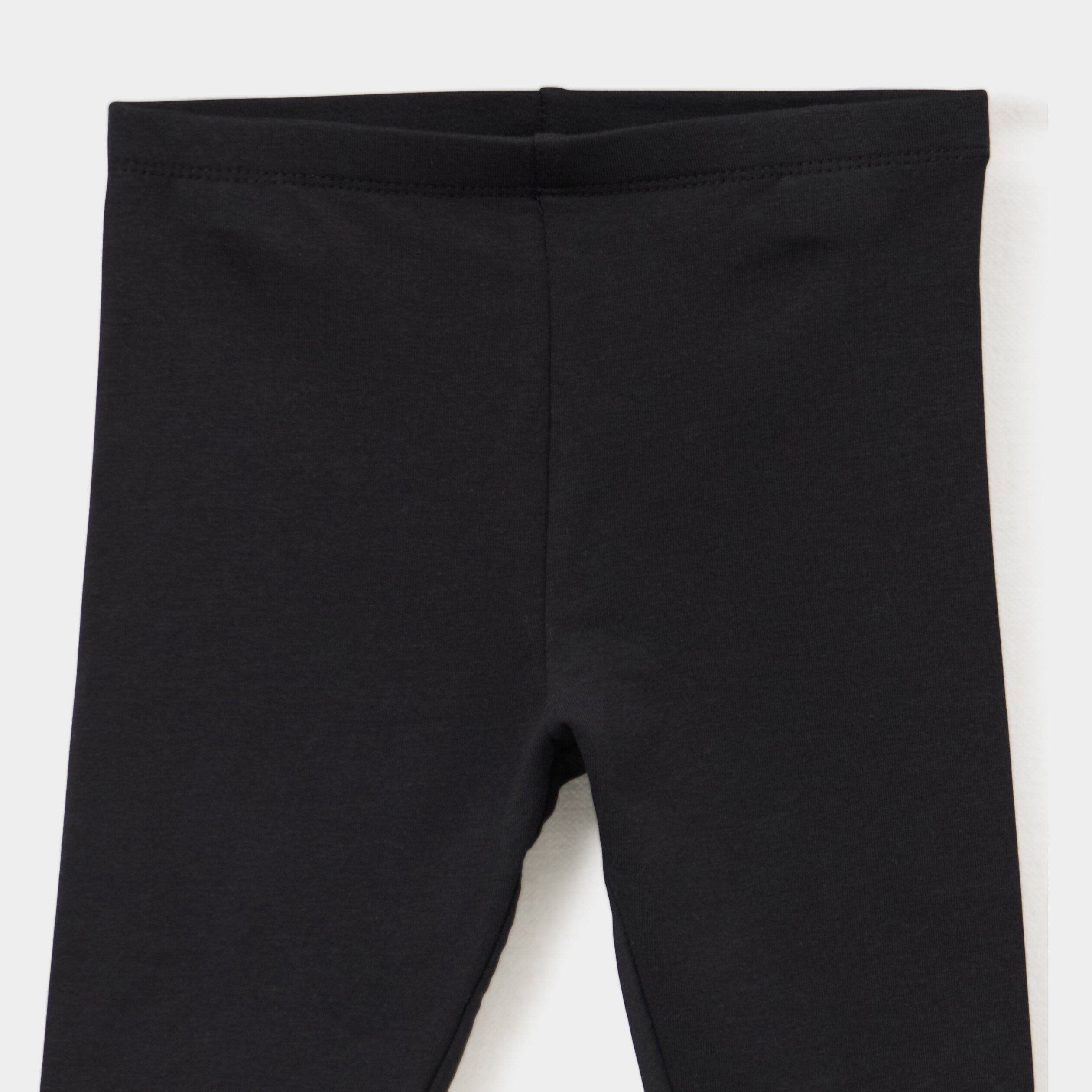 legging double coton noir bebef Legging doublé coton noir bébé fille