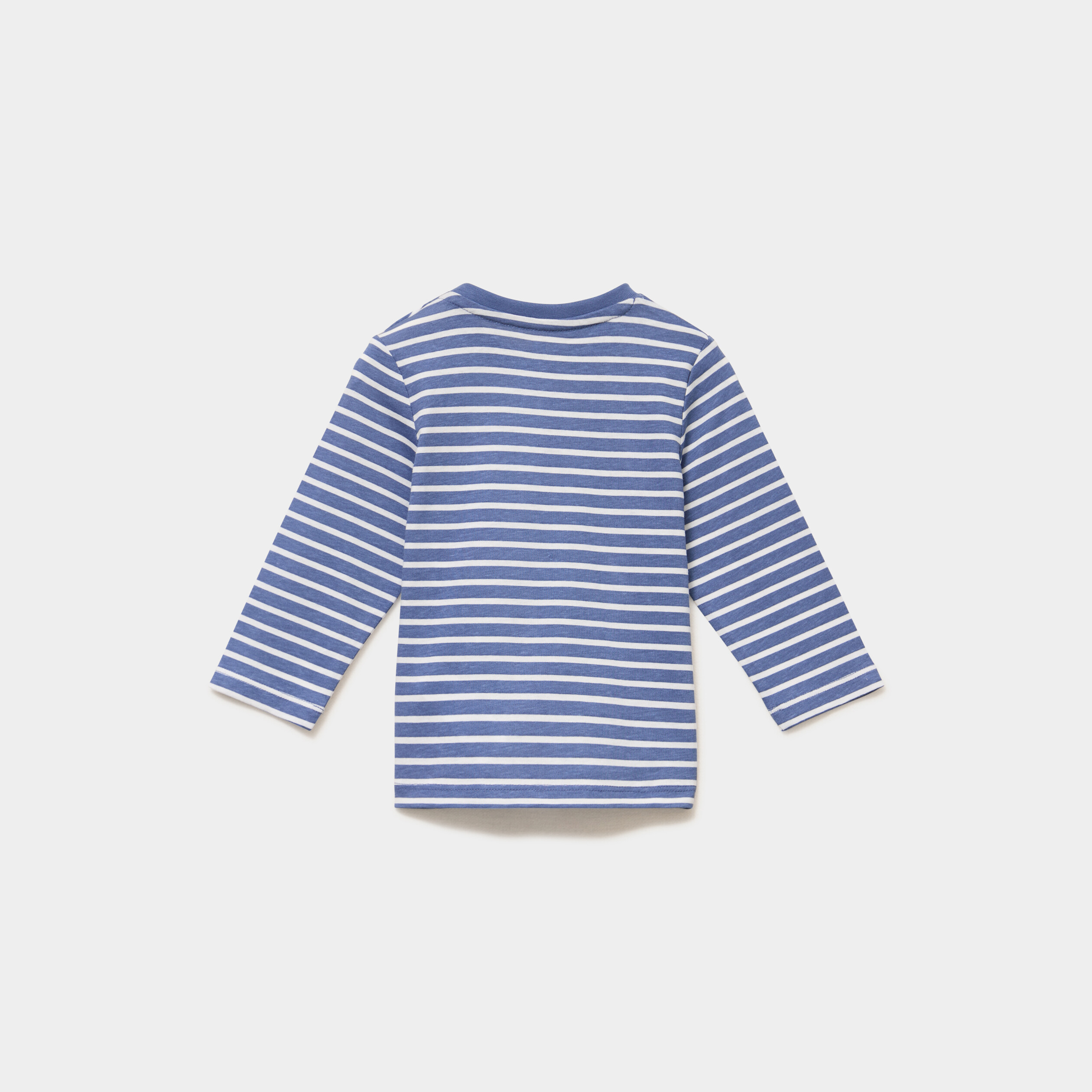 T-shirt manches longues coton ecru b&eacute;b&eacute; gar&ccedil;on