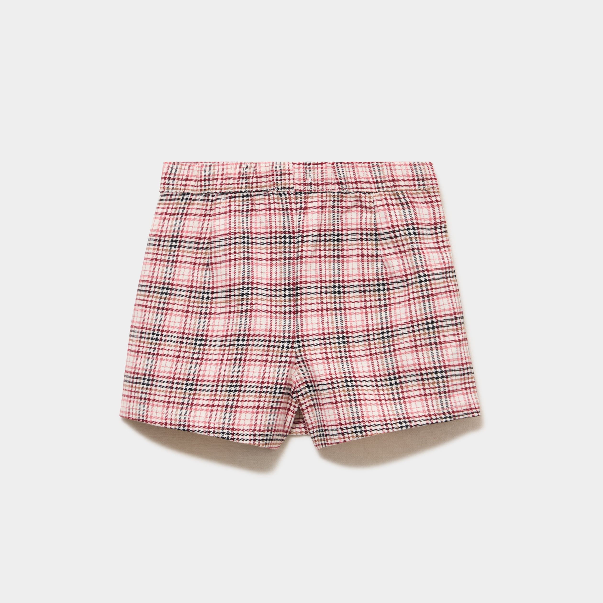 Jupe-short taille &eacute;lastiqu&eacute;e rose fille