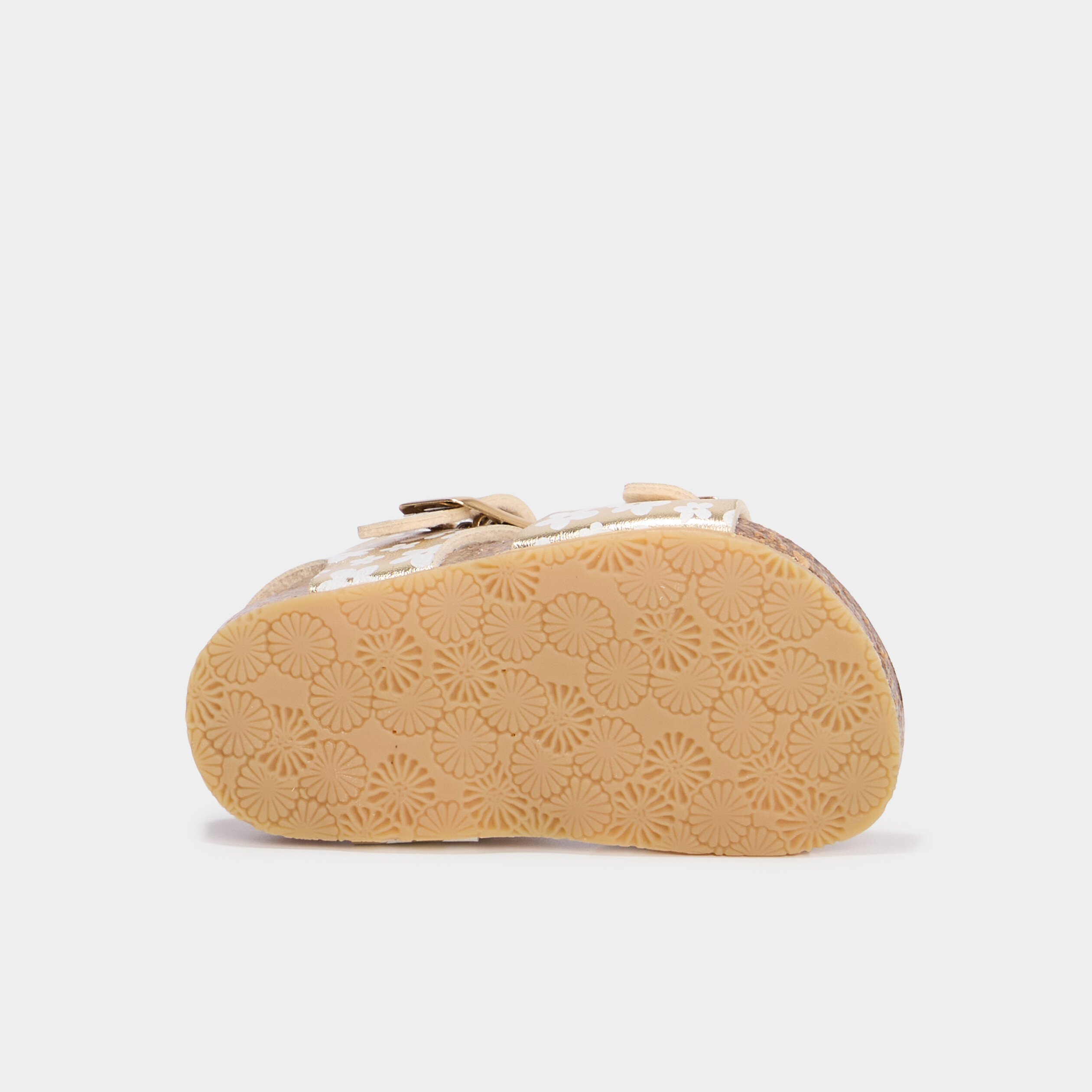 sandales avec boucles jaune or bebef Sandales avec boucles jaune or bébé fille