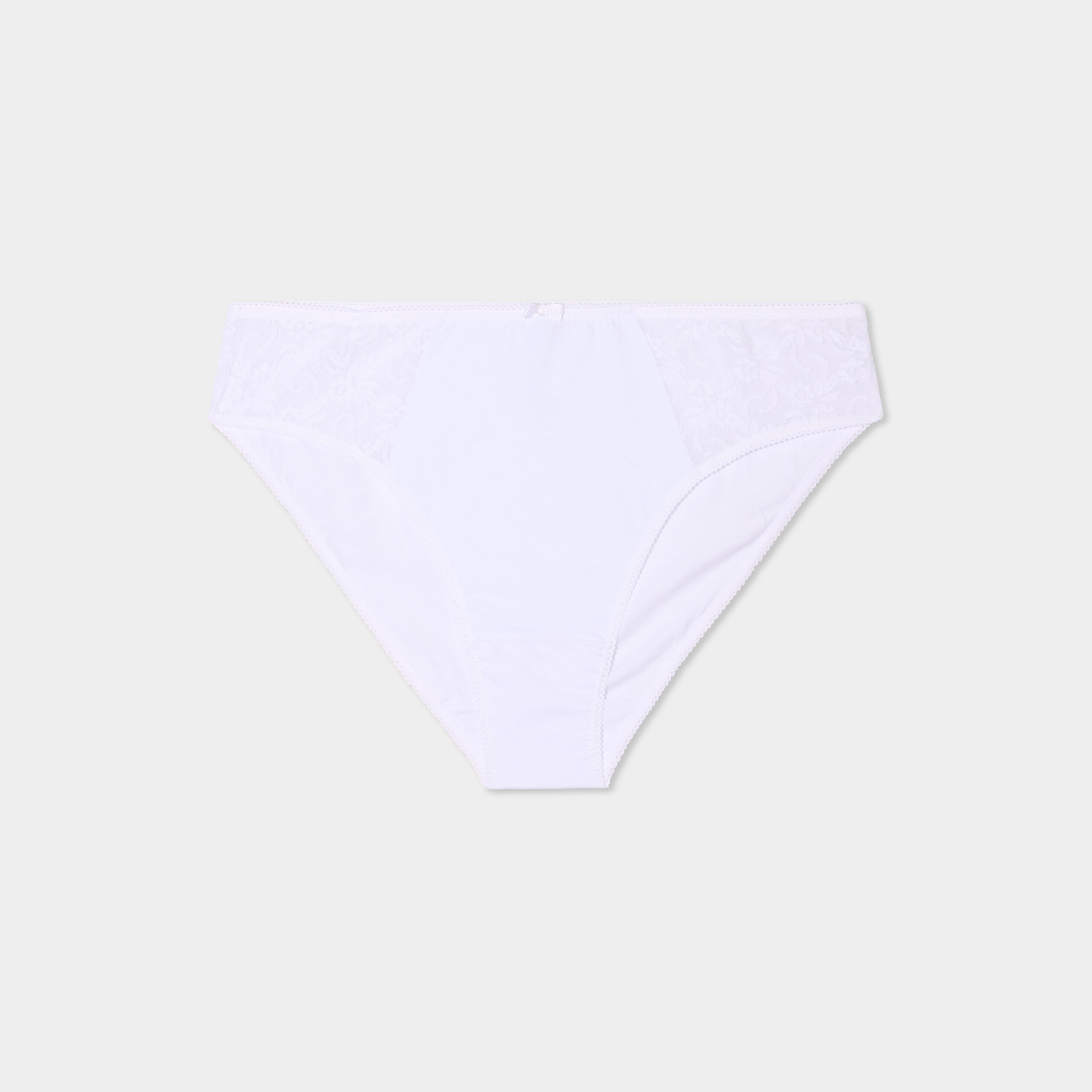 culotte empiecements dentelle blanc femmegt Culotte empiècements dentelle blanc femme grande taille