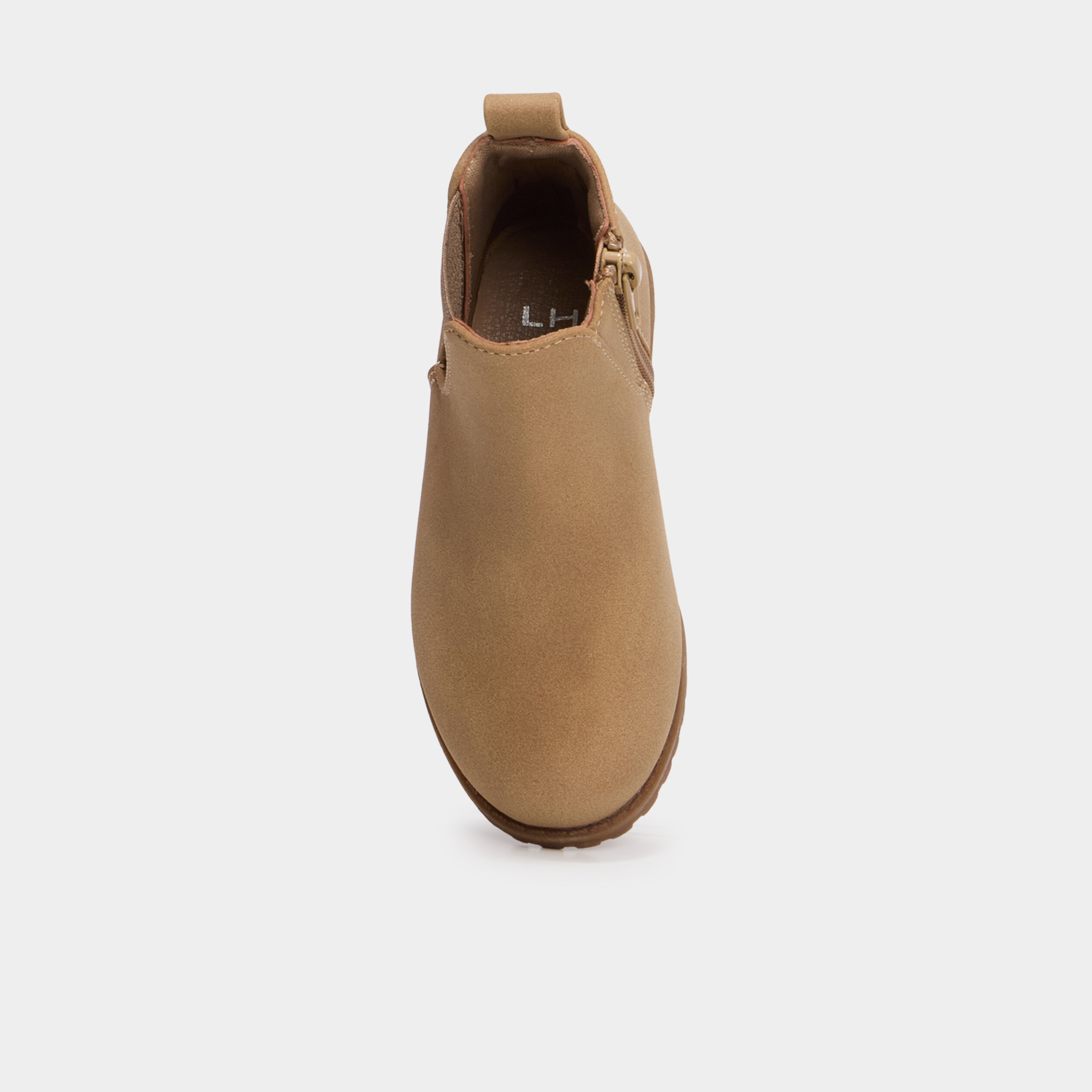 Boots chelsea zipp&eacute;es sable fille
