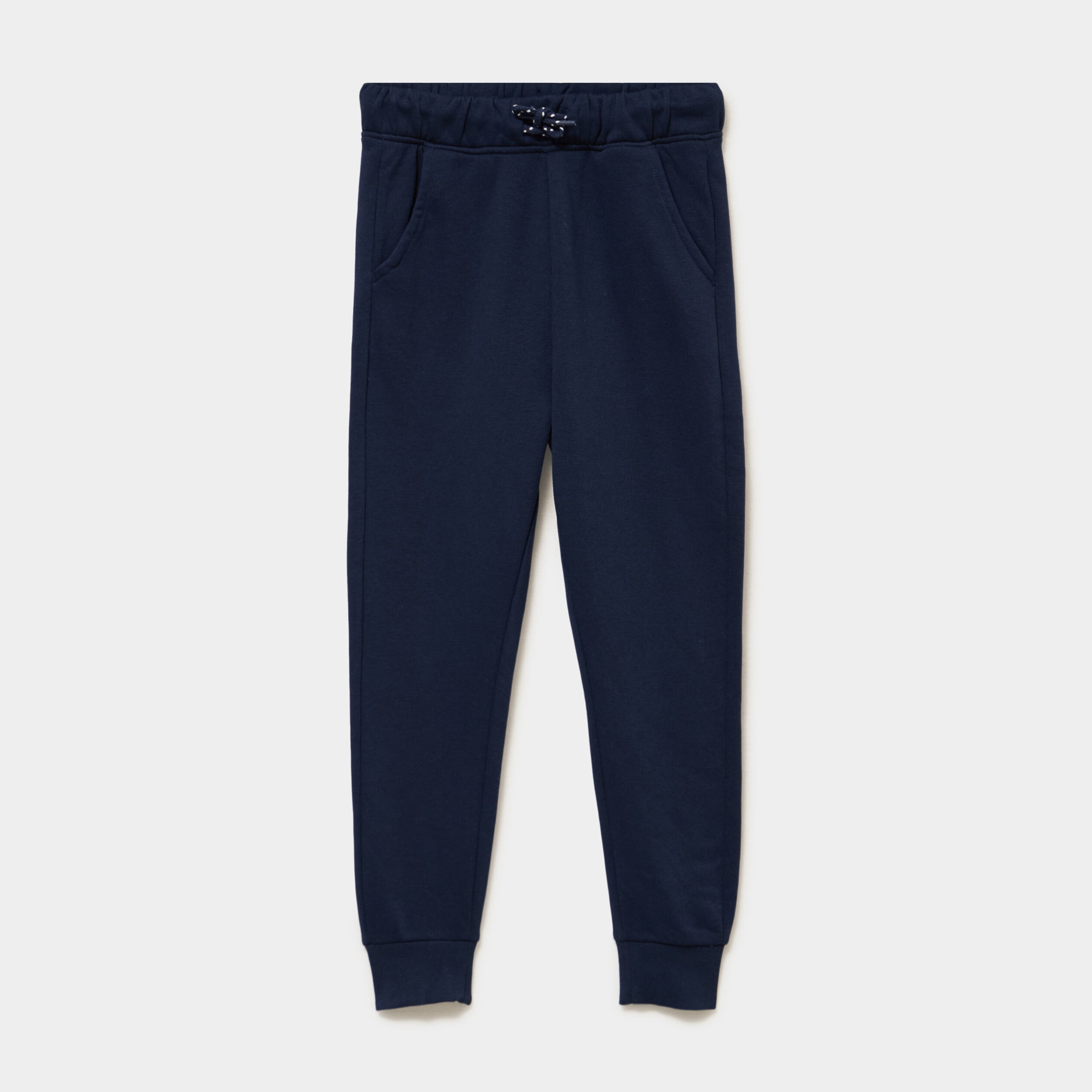 Pantalon jogging regular 2 poches bleu marine gar&ccedil;on