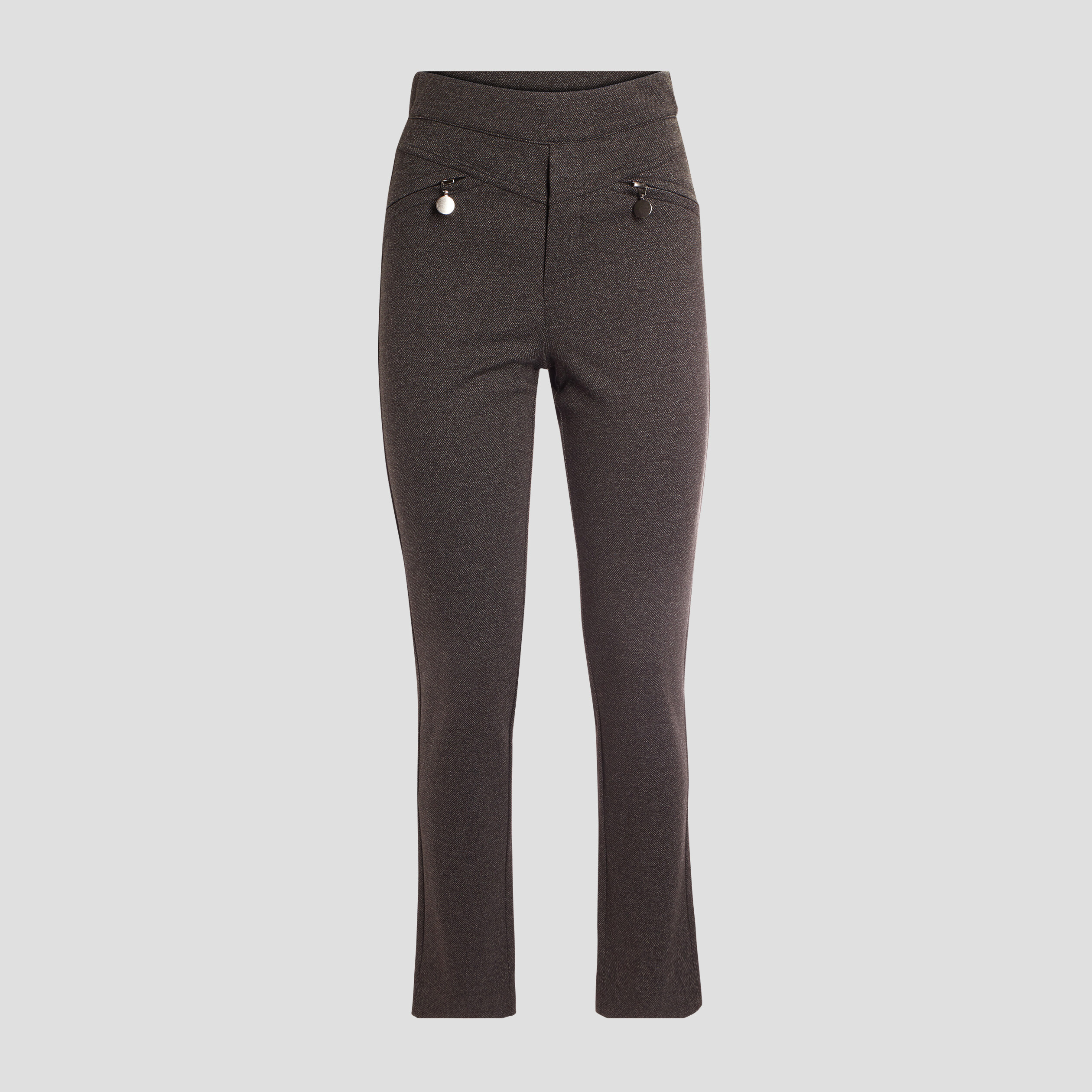 pantalon slim ajuste 78eme gris fonce femme Pantalon slim ajusté 7/8ème gris fonce femme