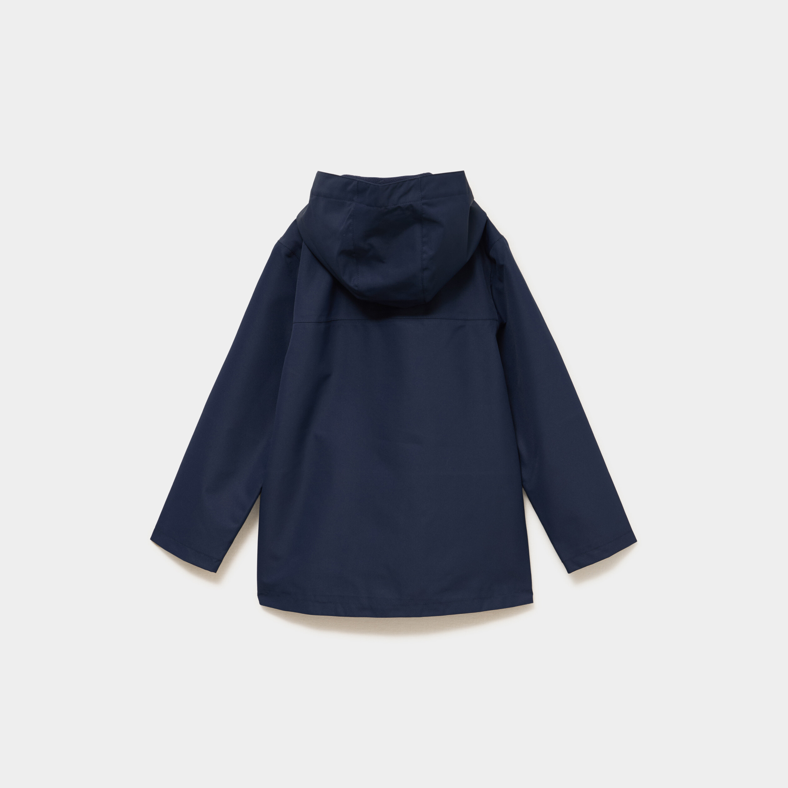 Coupe-vent imperm&eacute;able &agrave; capuche bleu marine gar&ccedil;on
