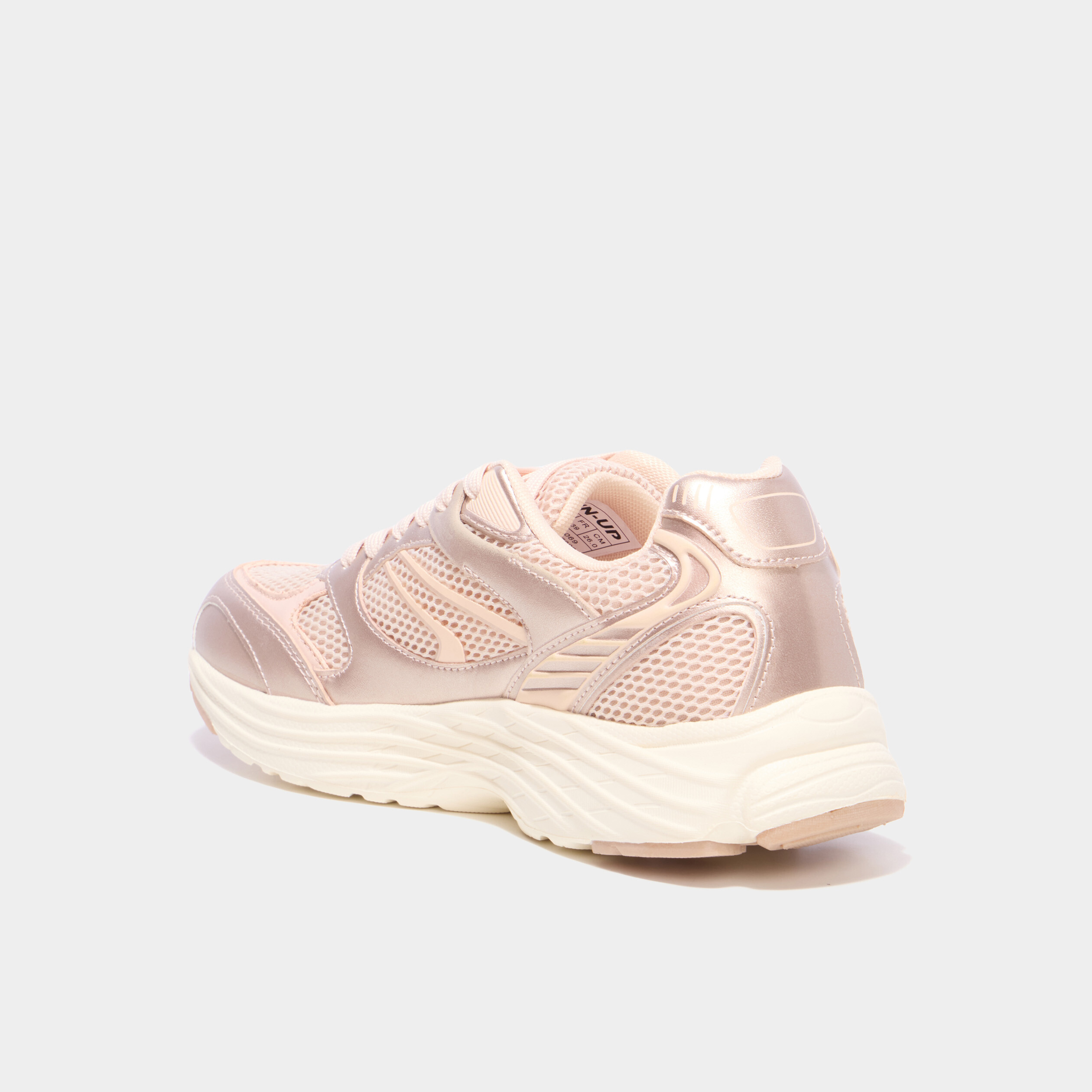 Baskets running rose femme