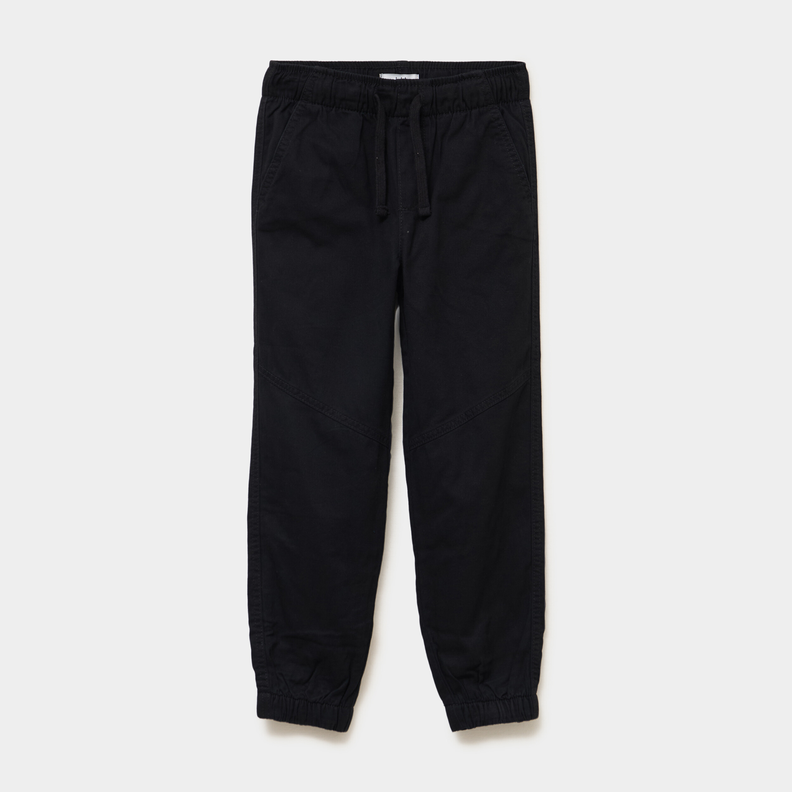 Pantalon jogger doubl&eacute; coton noir gar&ccedil;on