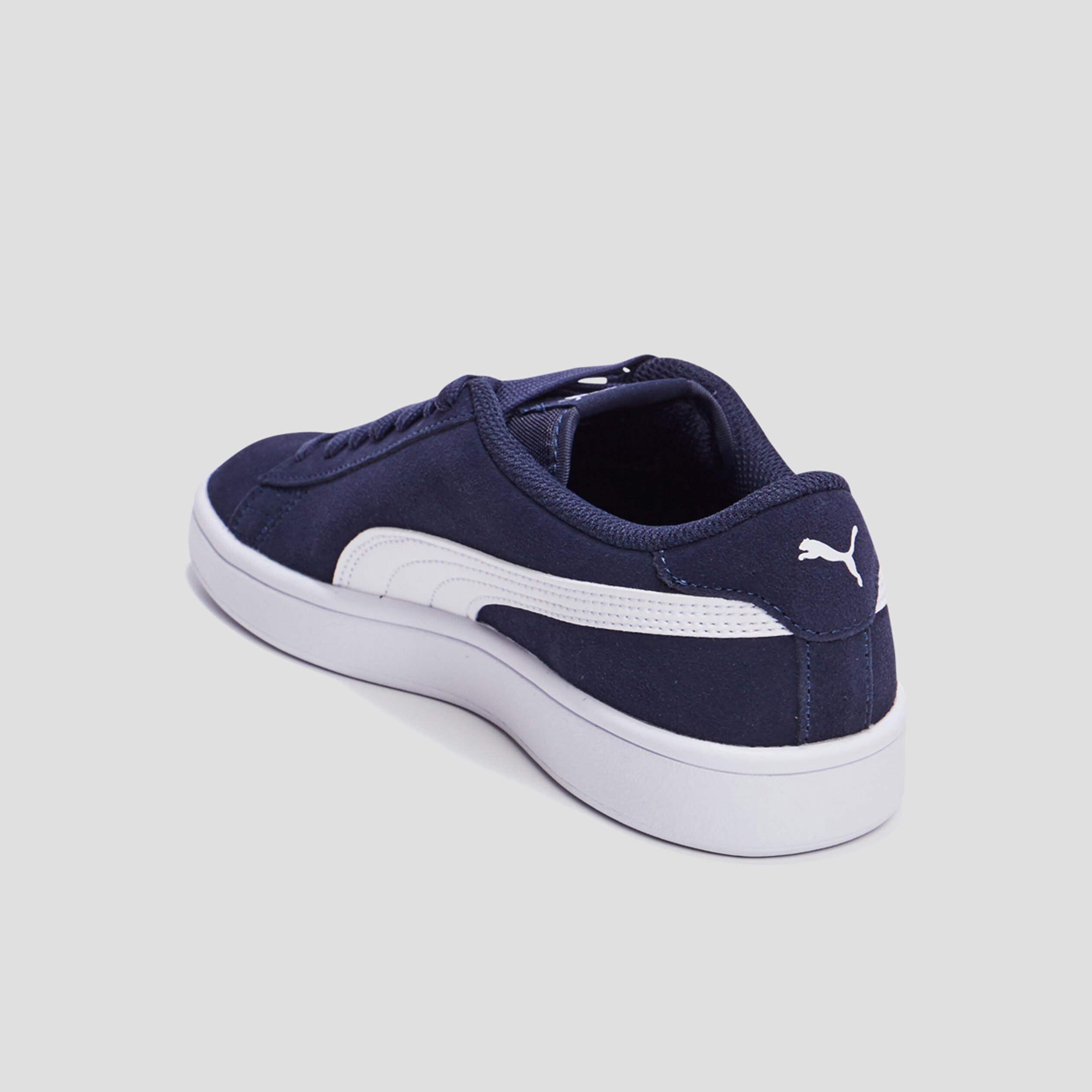 tennis basses a lacet puma smash bleu marine garcon Tennis basses à lacet Puma Smash bleu marine garçon