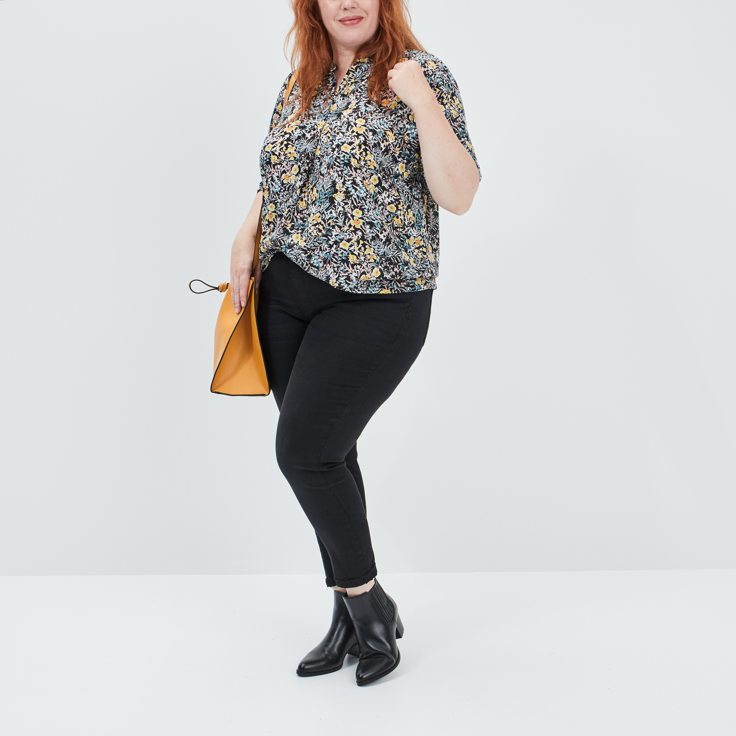 pantalon jegging taille haute noir femmegt Pantalon jegging taille haute noir femme grande taille