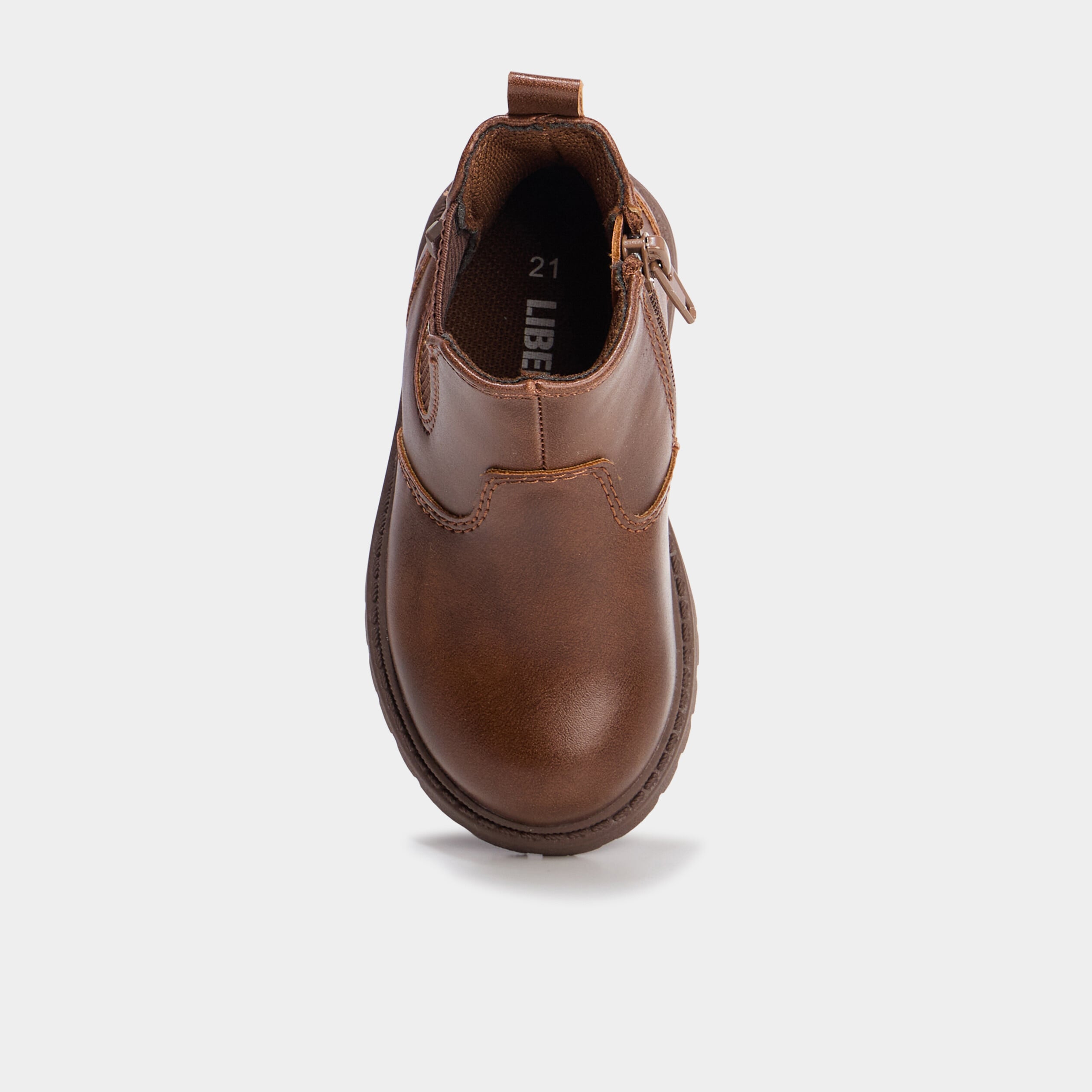 Bottines chelsea crant&eacute;es Liberto marron b&eacute;b&eacute; gar&ccedil;on