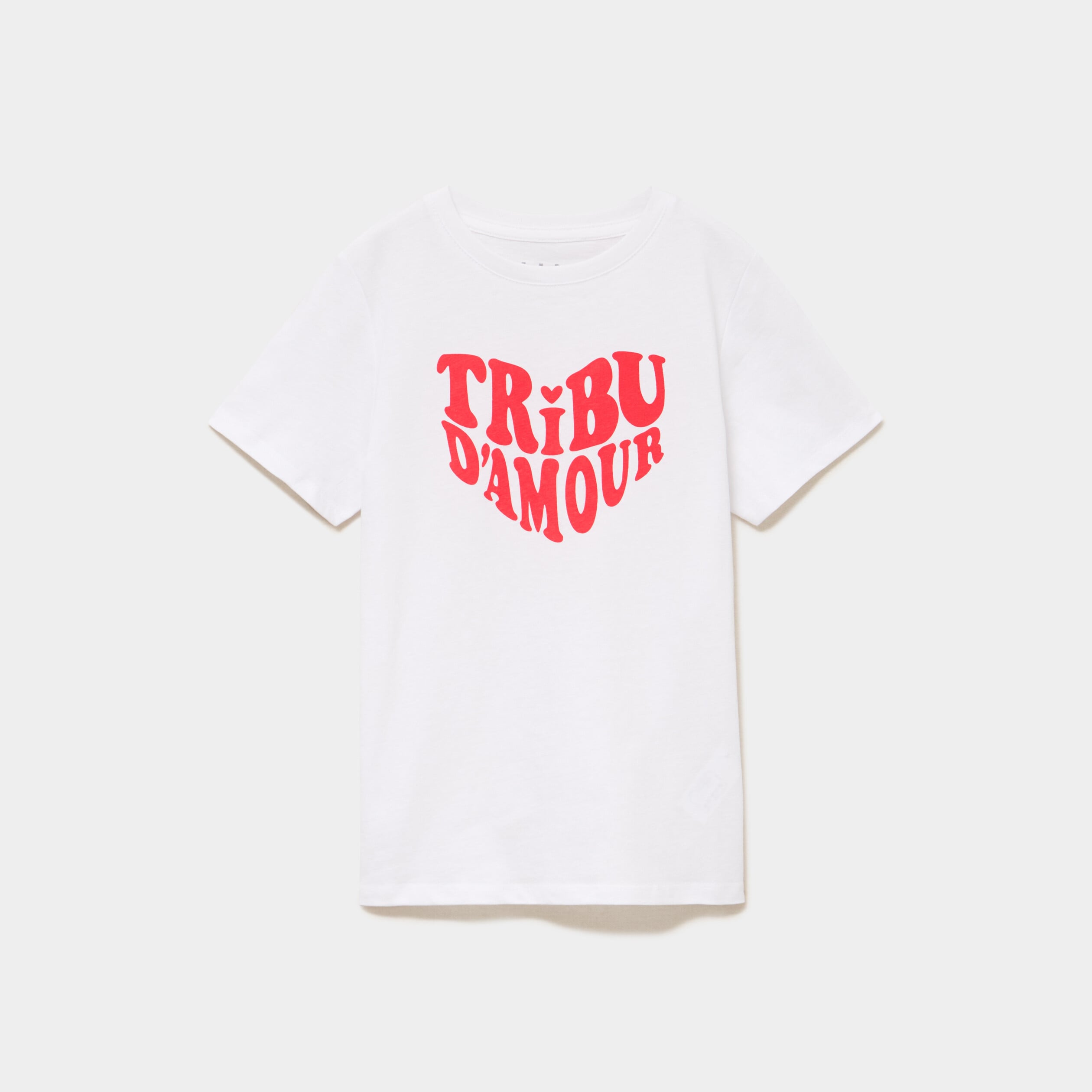T-shirt manches courtes coton blanc gar&ccedil;on