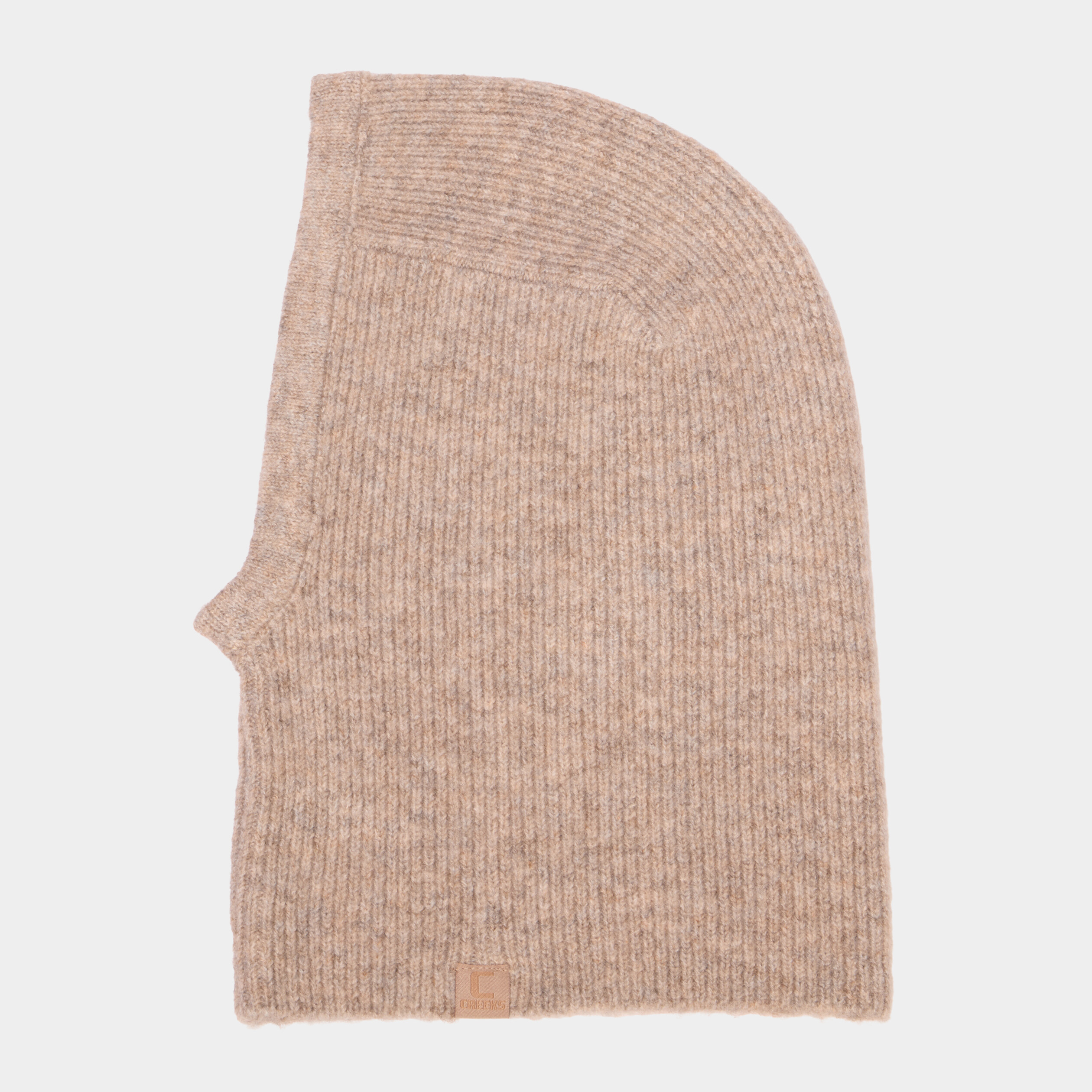 Cagoule effet c&ocirc;tel&eacute; beige mixte