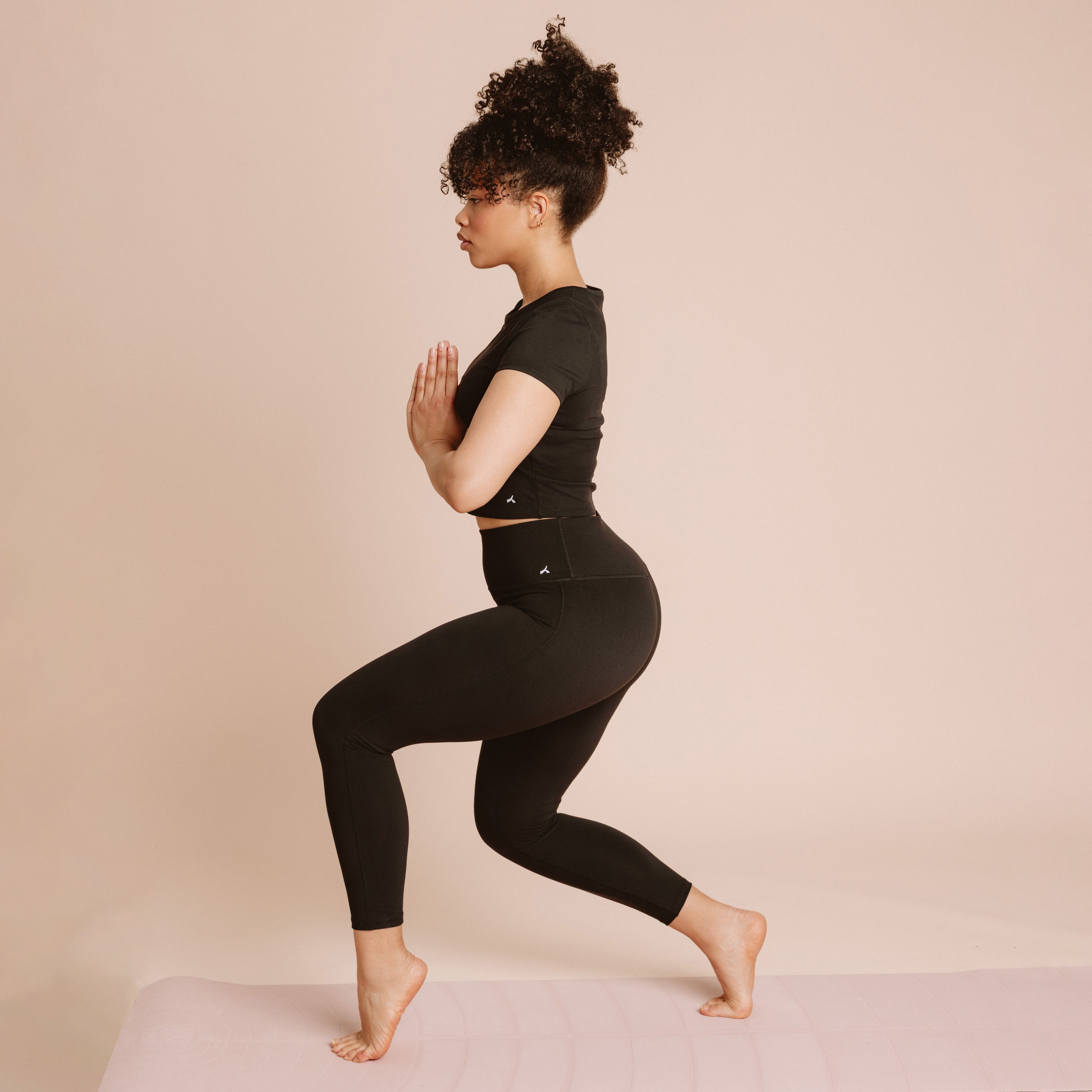 Legging de sport taille haute noir femme