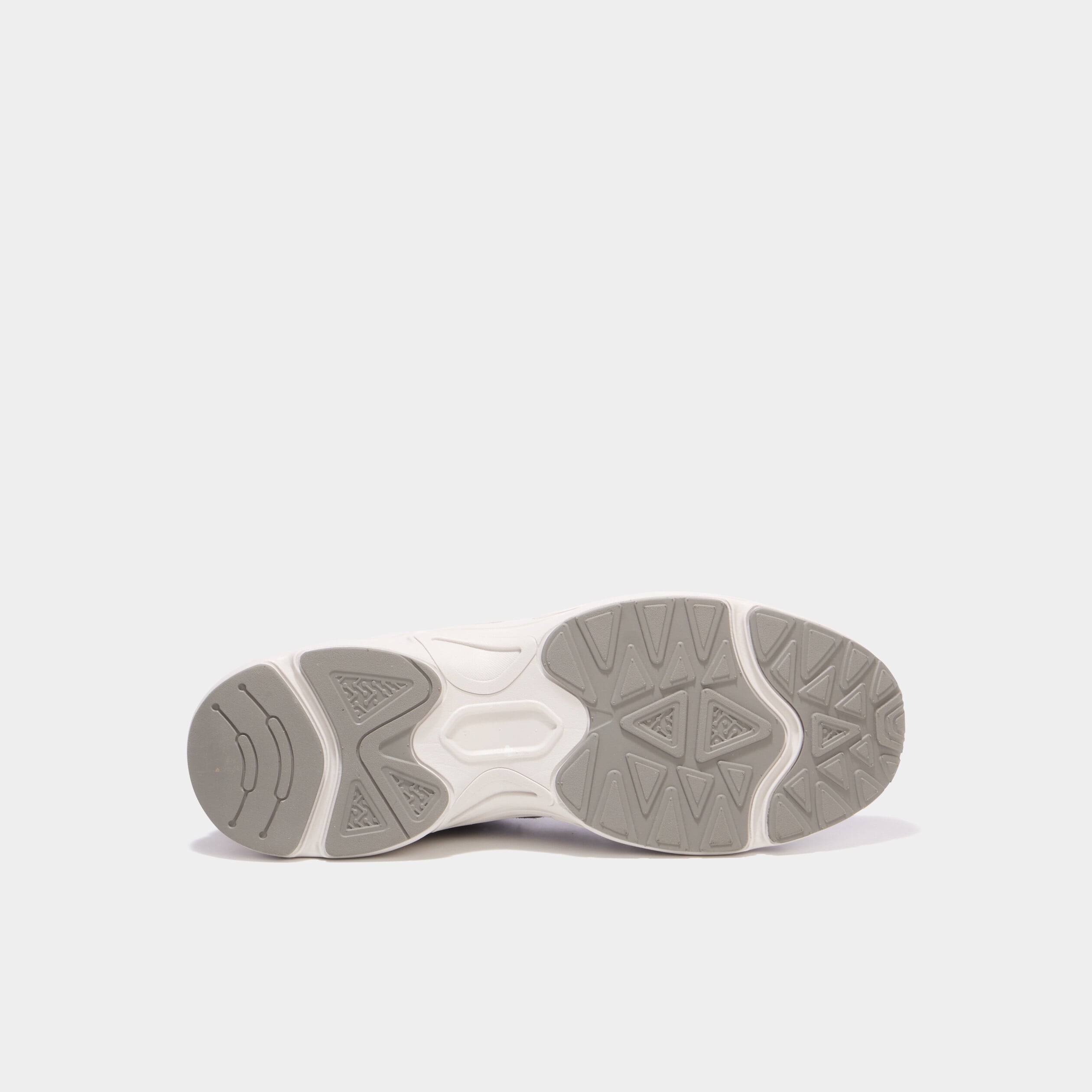 Baskets running &agrave; lacets gris argent homme