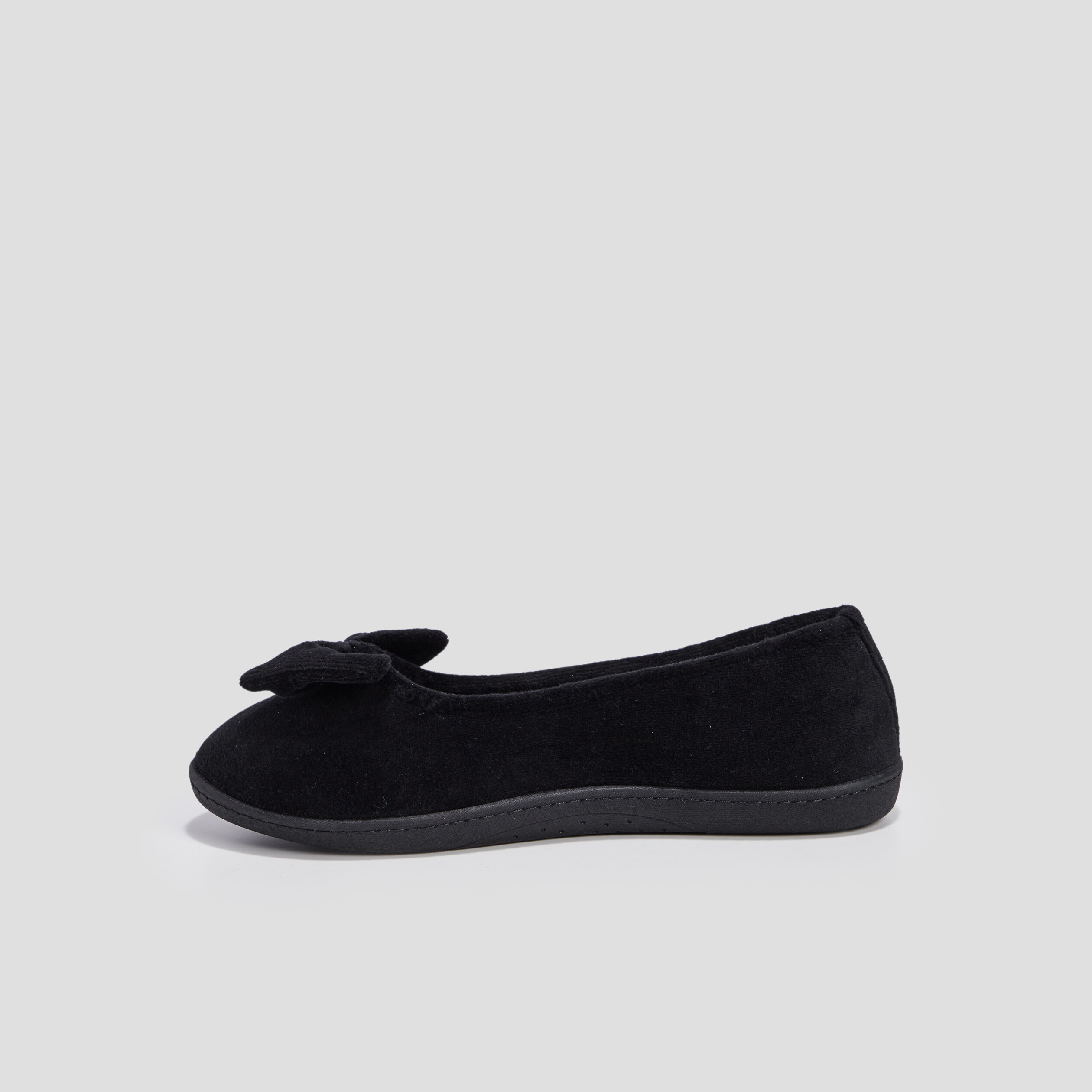 Chaussons ballerines Isotoner noir femme