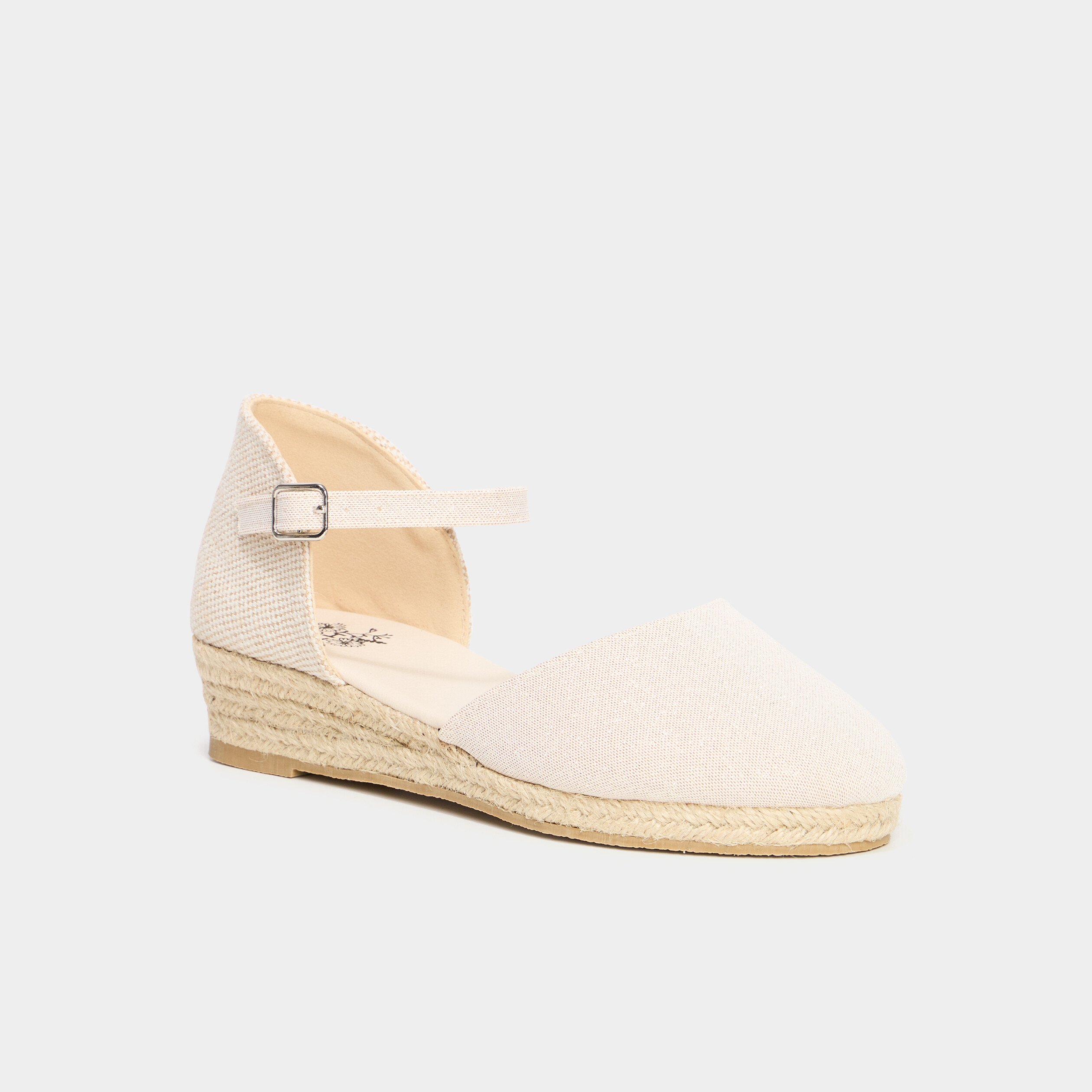 espadrilles talons compenses blanc fille Espadrilles talons compensés blanc fille