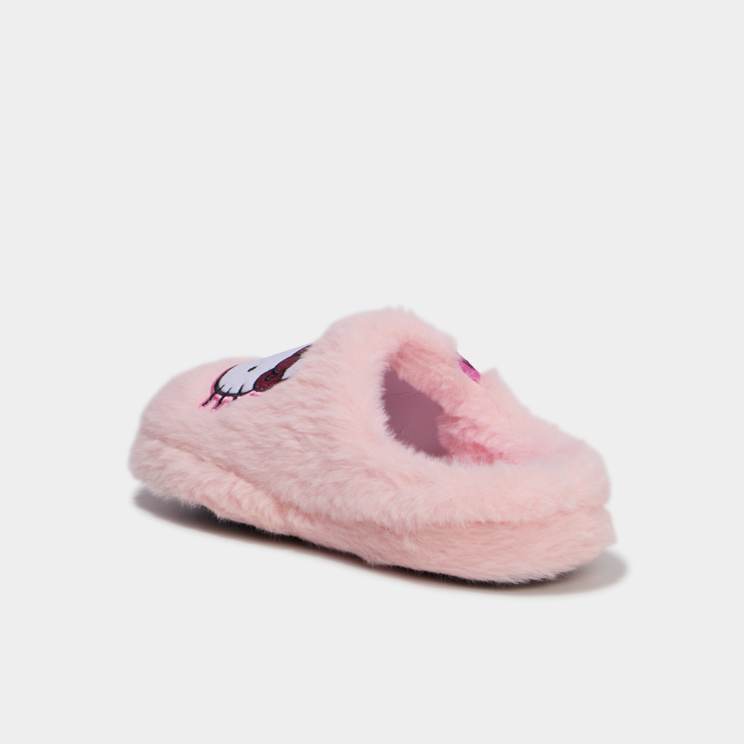 Chaussons fausse fourrure Hello Kitty rose fille