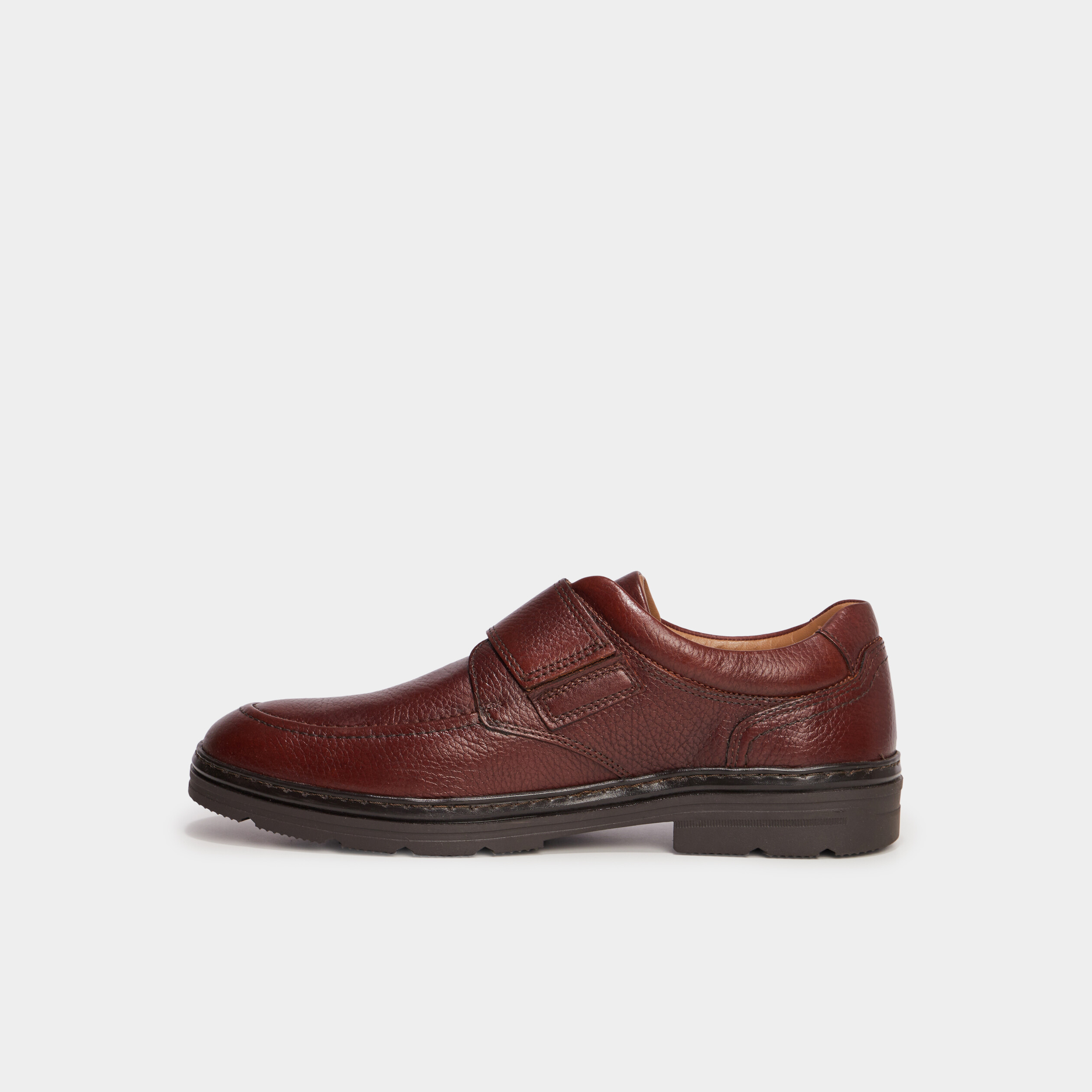 Derbies en cuir marron homme