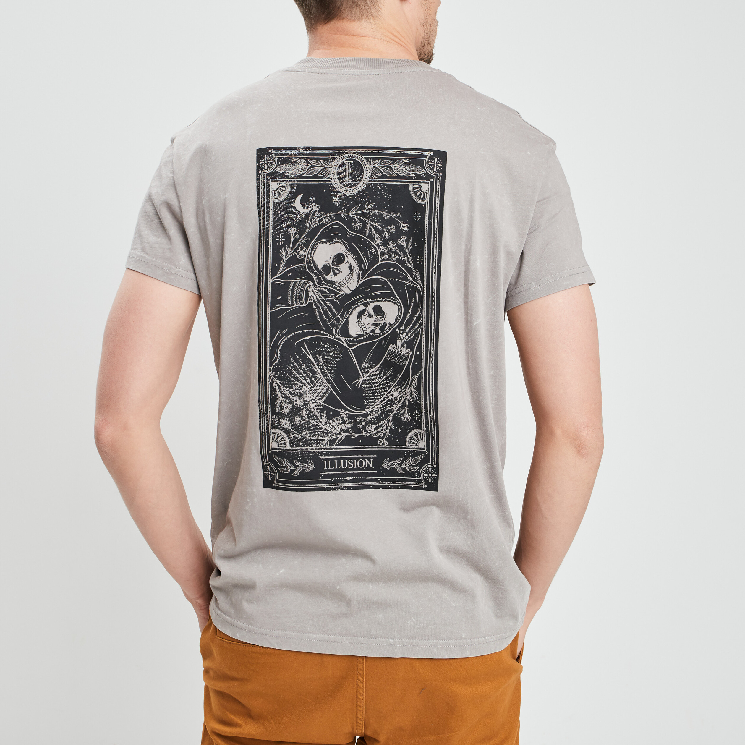 t shirt loose liberto gris clair homme T-shirt loose Liberto gris clair homme