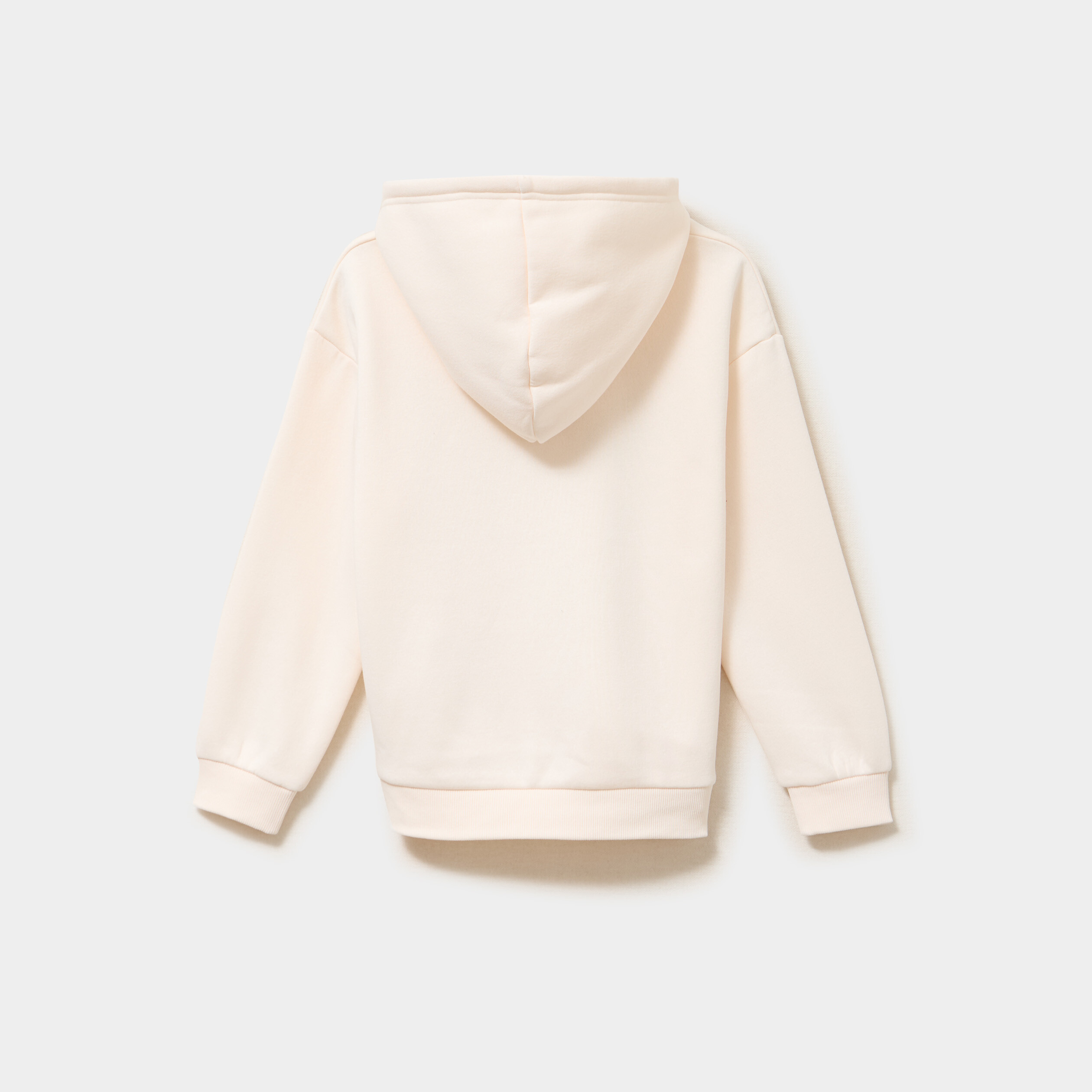 Sweat hoodie oversize ivoire fille