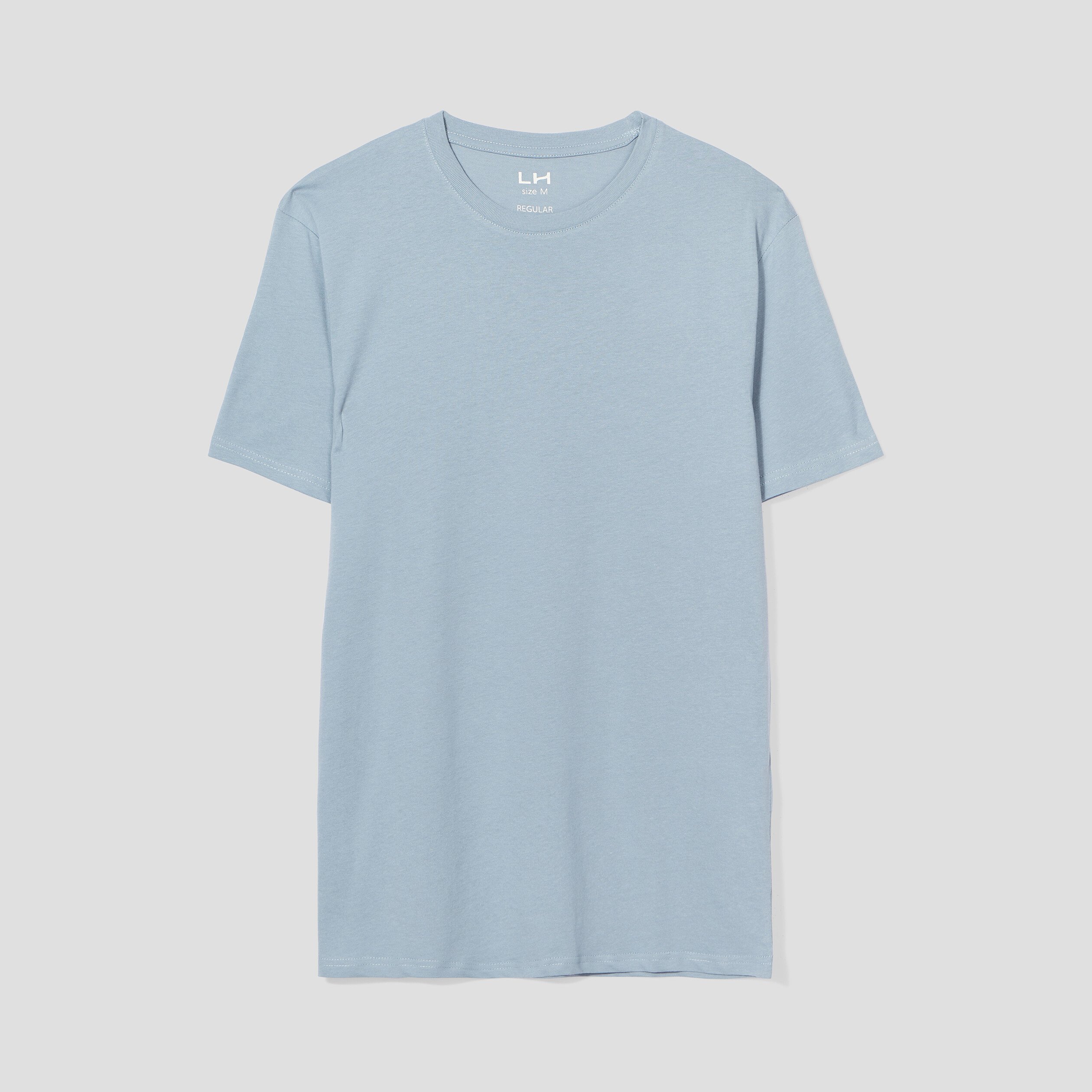 t shirt en coton manches courtes gris homme T-shirt en coton manches courtes gris homme