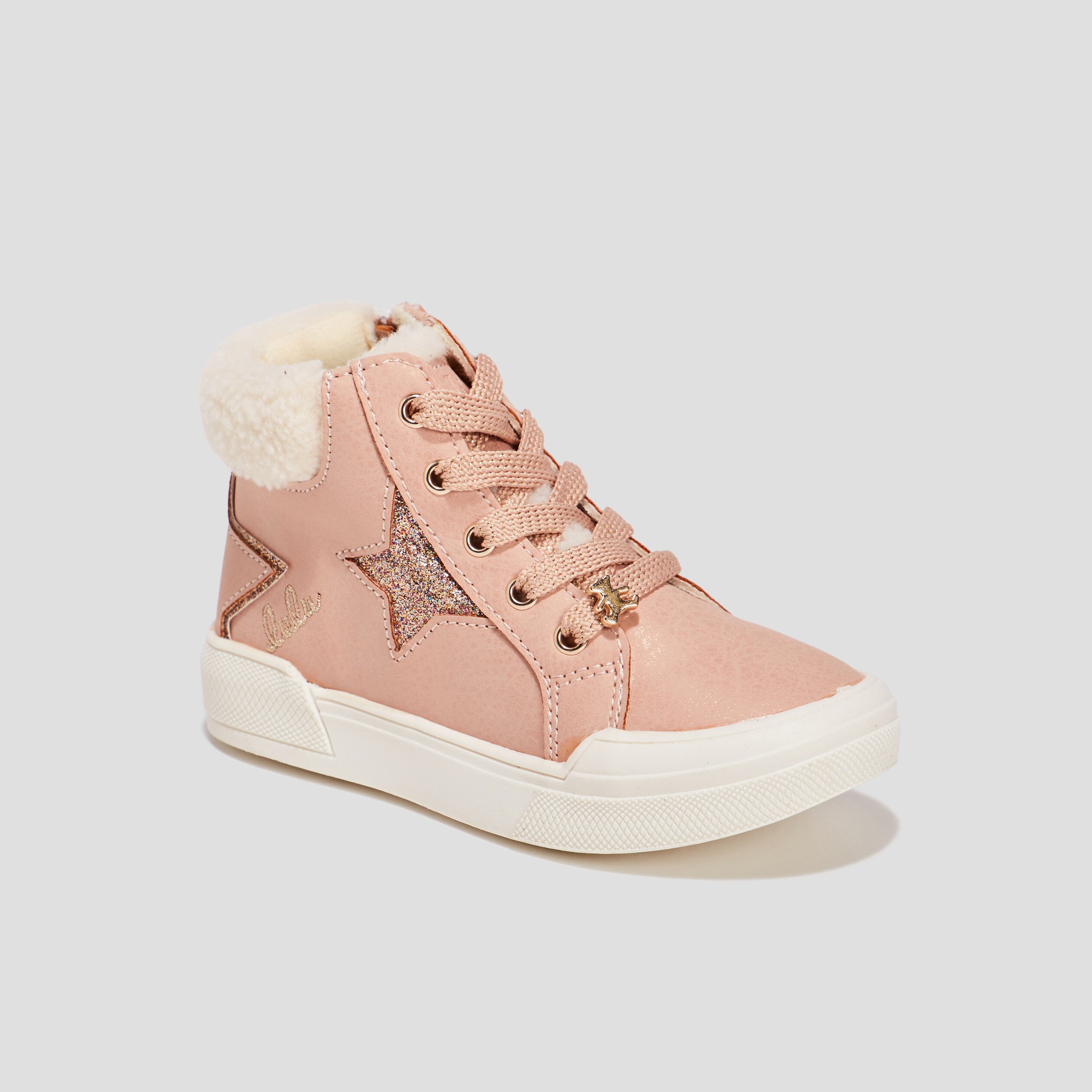 Baskets Lulu Castagnette rose fille