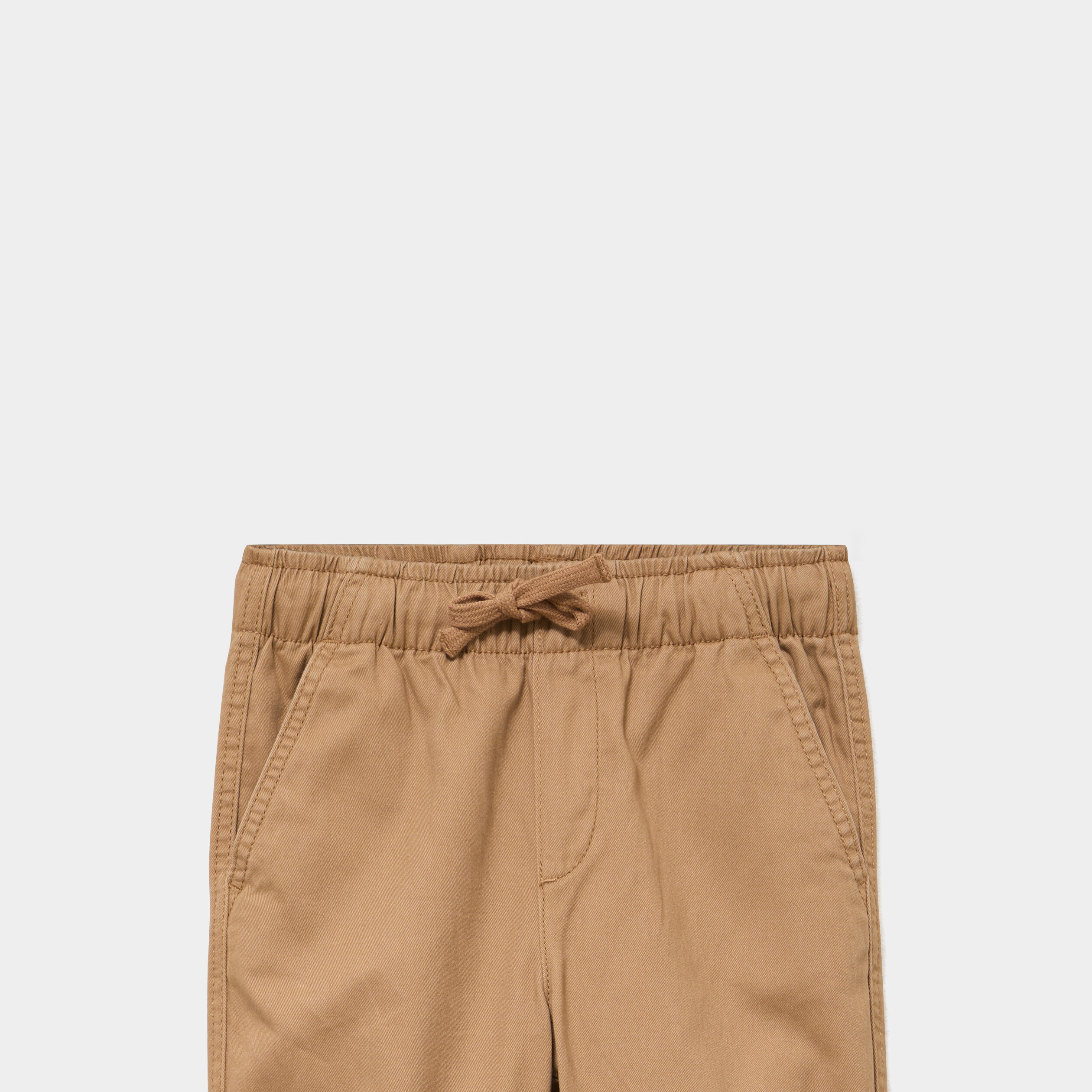Pantalon jogger chaud doubl&eacute; coton taupe gar&ccedil;on