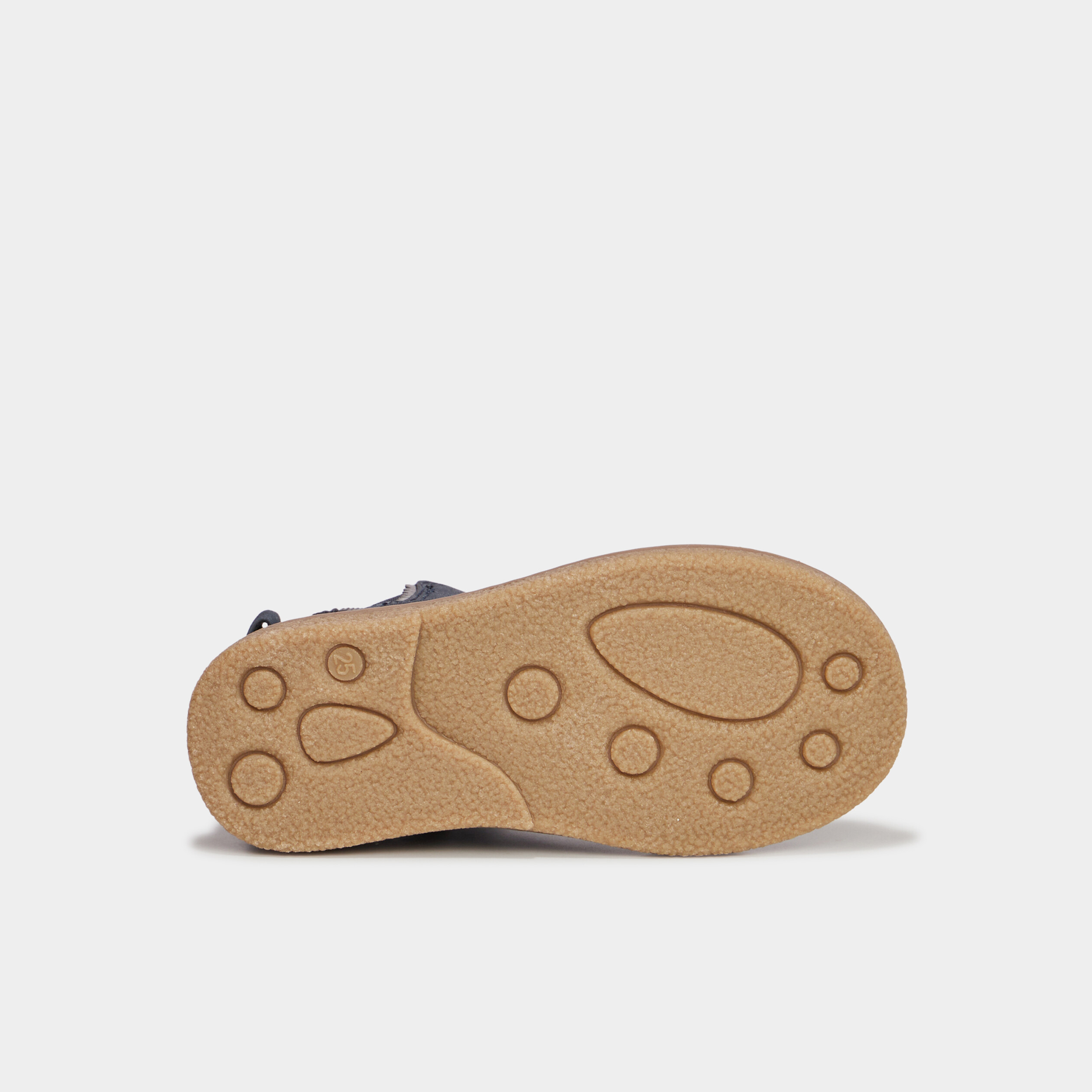 Bottines métallisées avec noeuds bleu marine fille