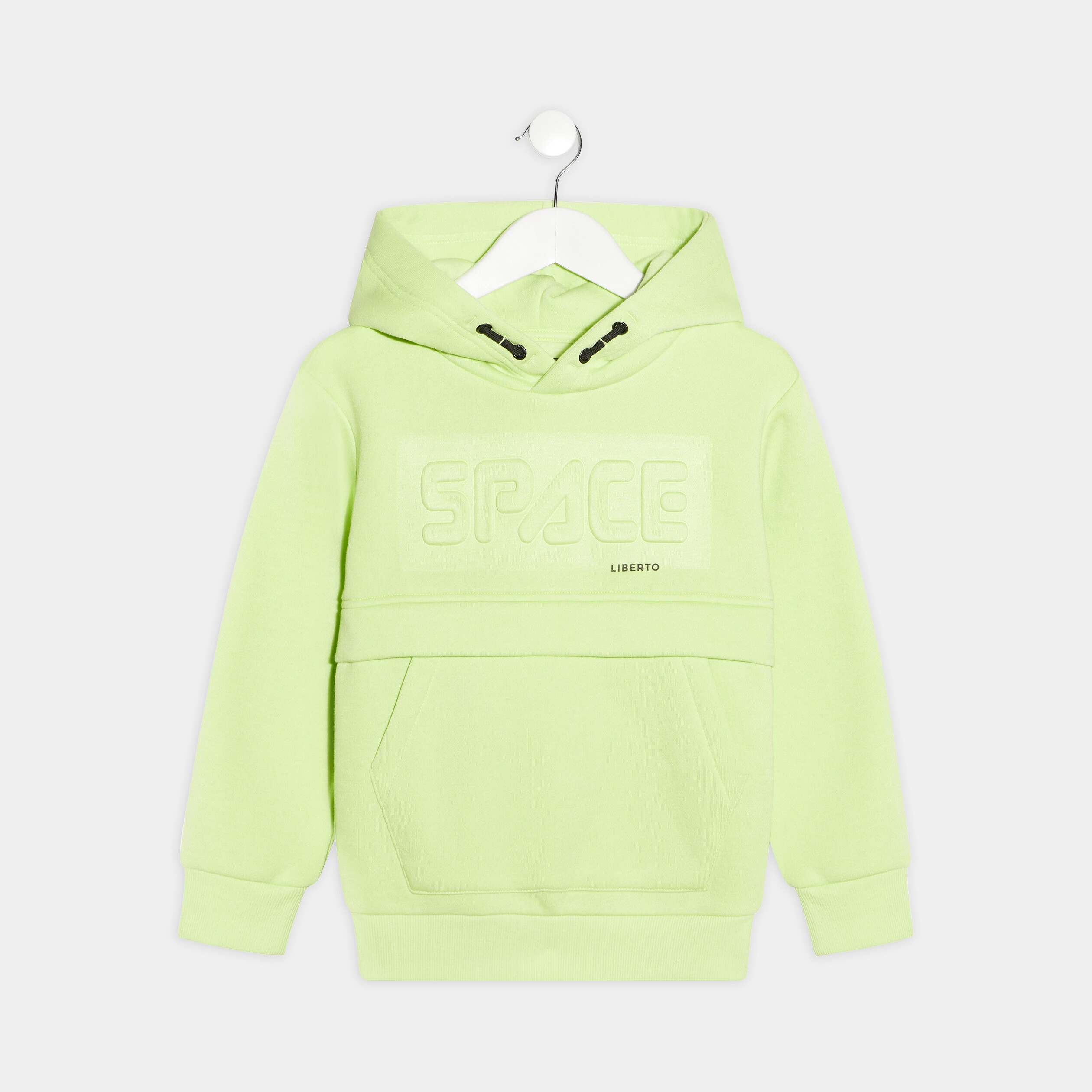 sweat a capuche hoodie liberto vert fluo garcon Sweat à capuche hoodie Liberto vert fluo garçon